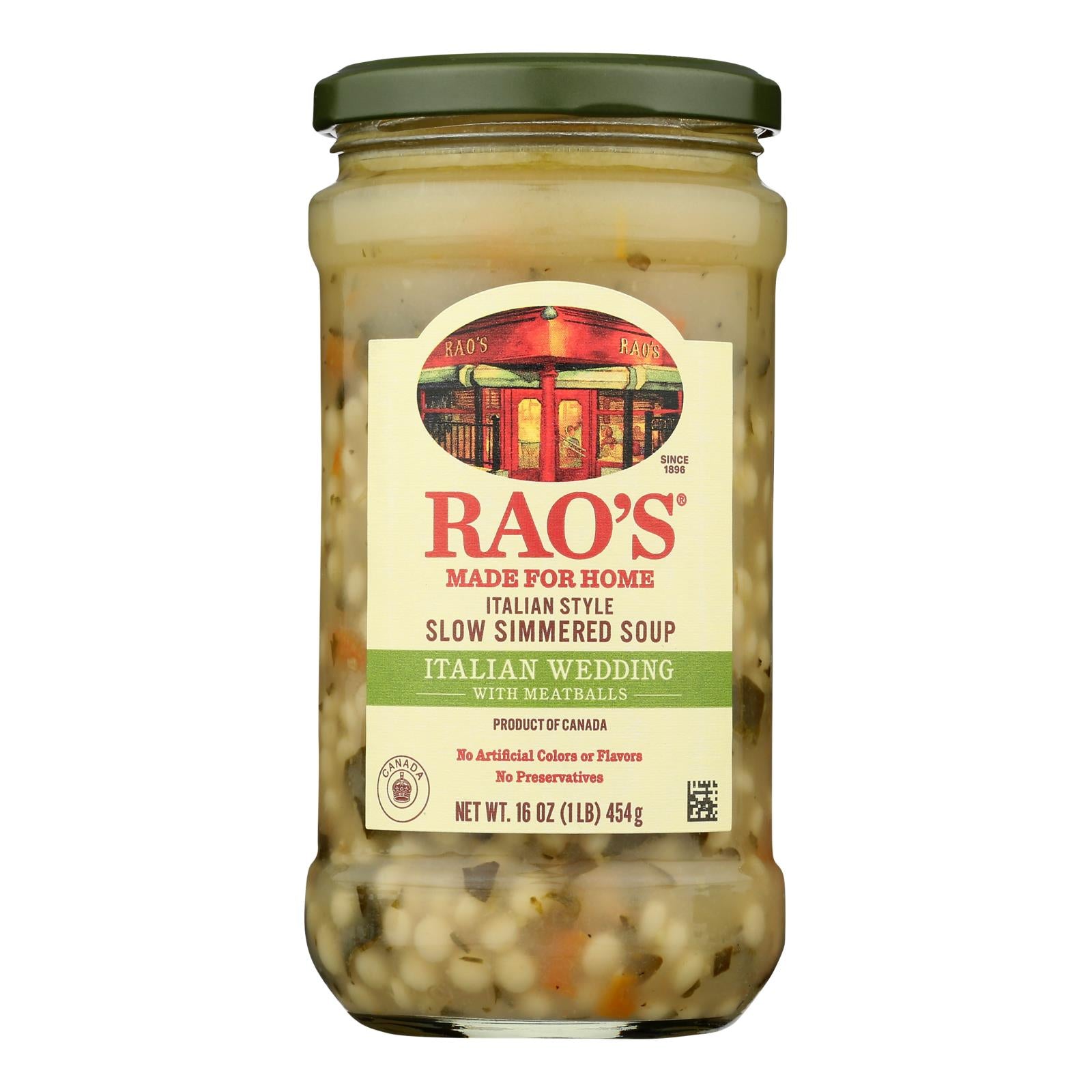 Rao's Specialty Food - Soup Italian Wedding - Case of 6 - 16 OZ