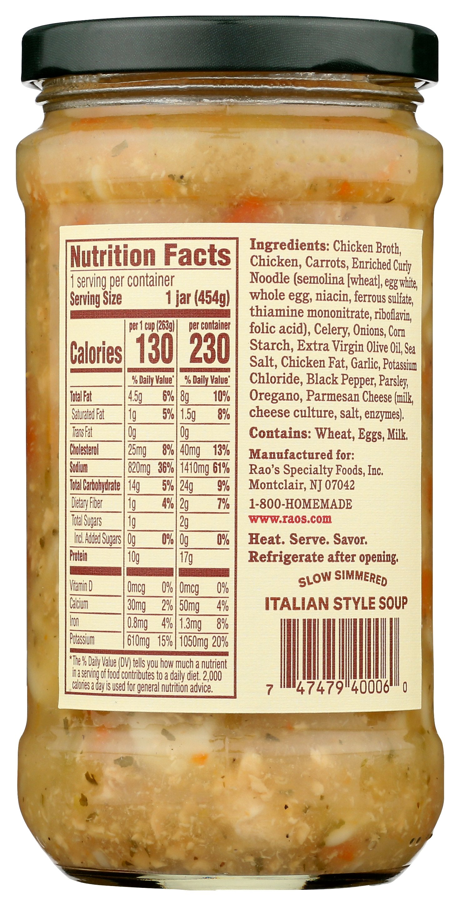 RAOS SOUP RTE CHICKEN NOODLE - Case of 6