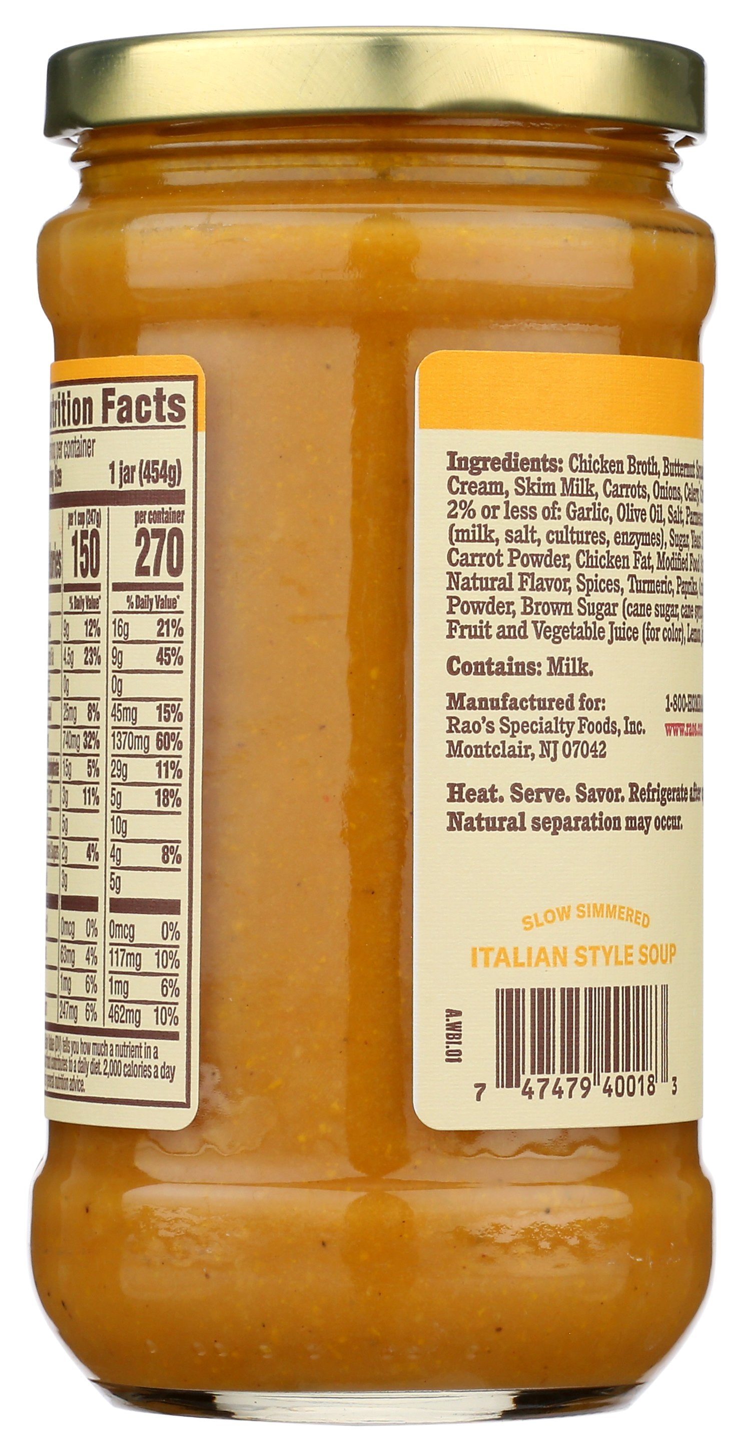 RAOS SOUP BUTTERNUT SQUASH - Case of 6