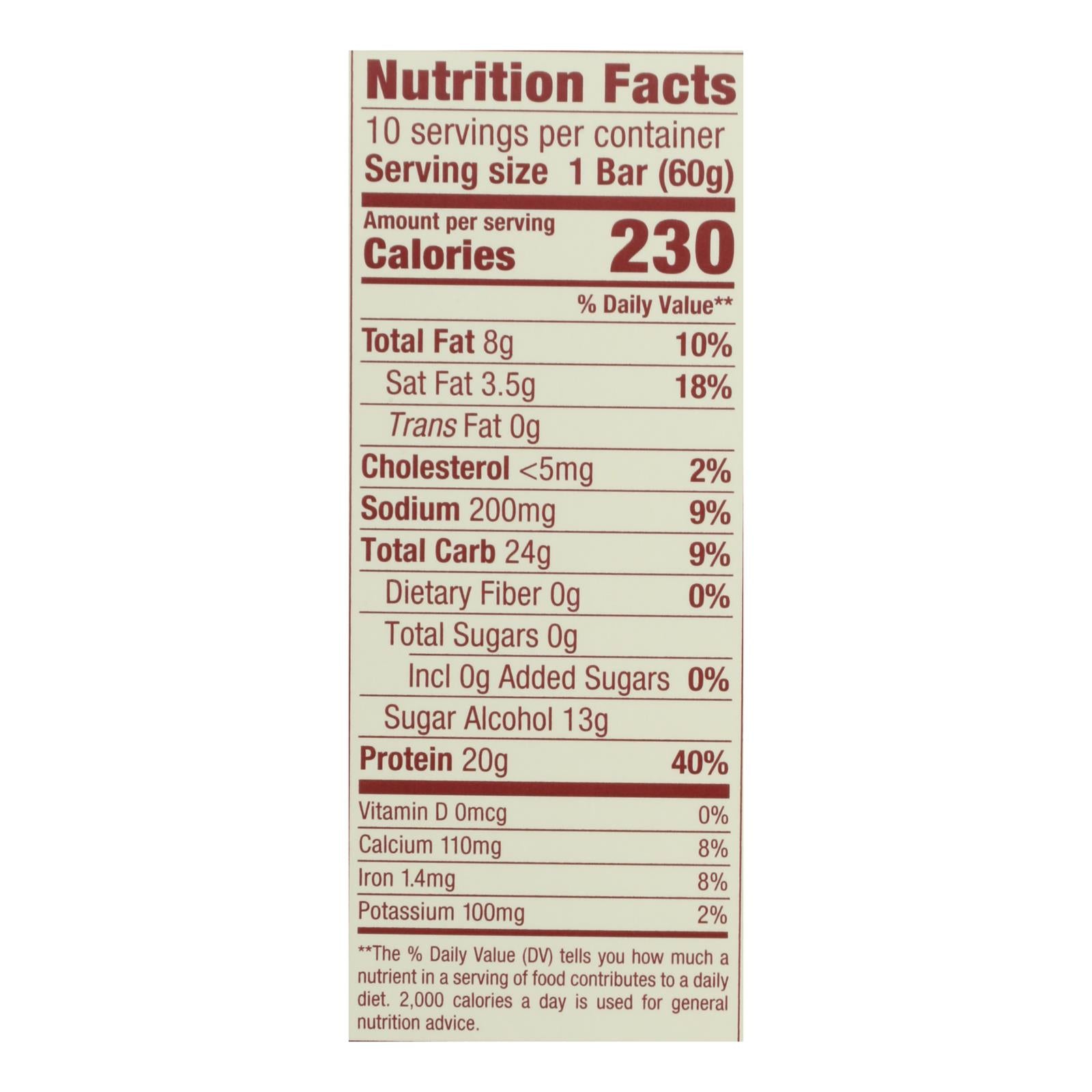 Think Products Thin Bar - White Chocolate - Case of 10 - 2.1 oz