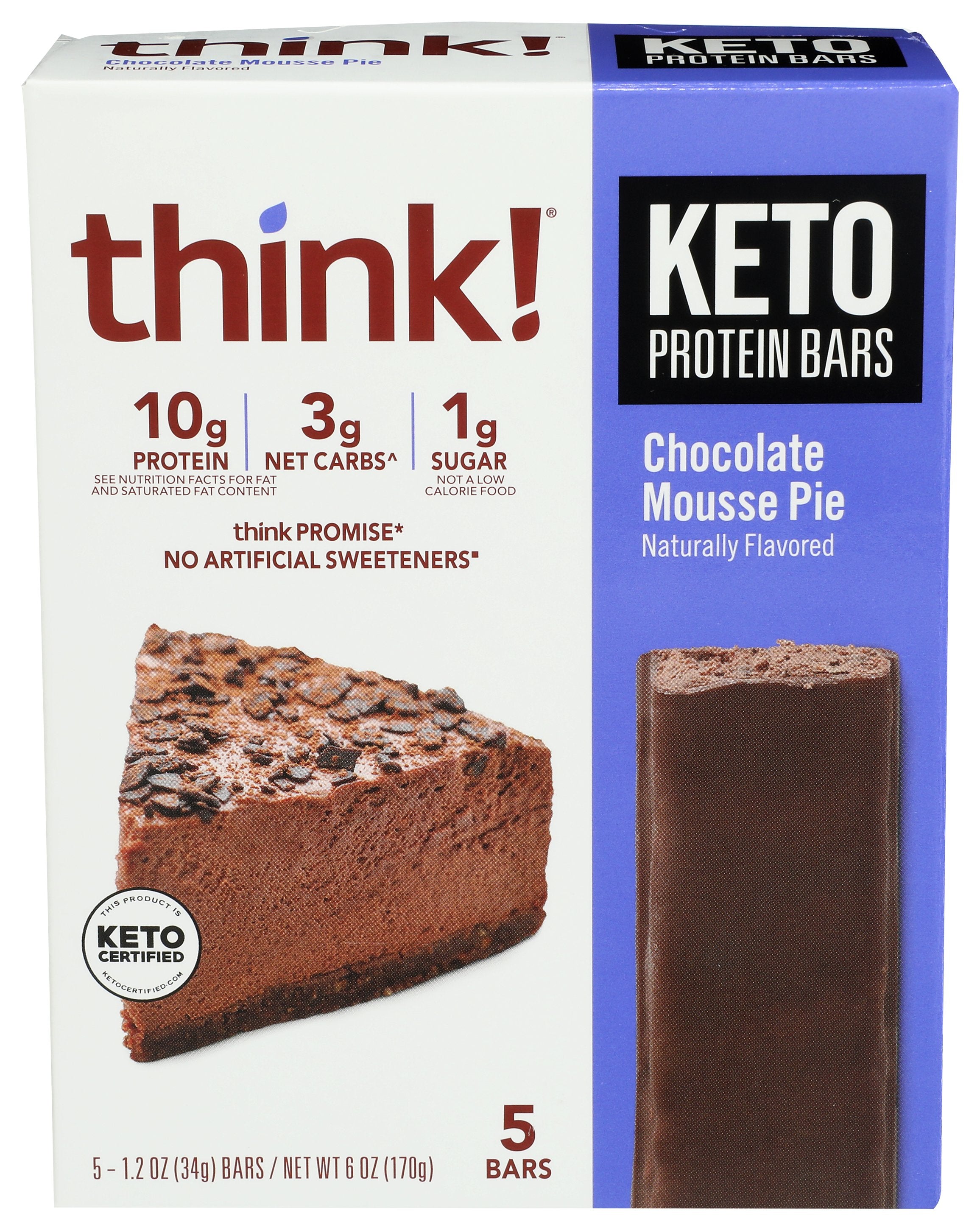 THINK! BAR CHO MOUSSE PIE 5PC - Case of 6