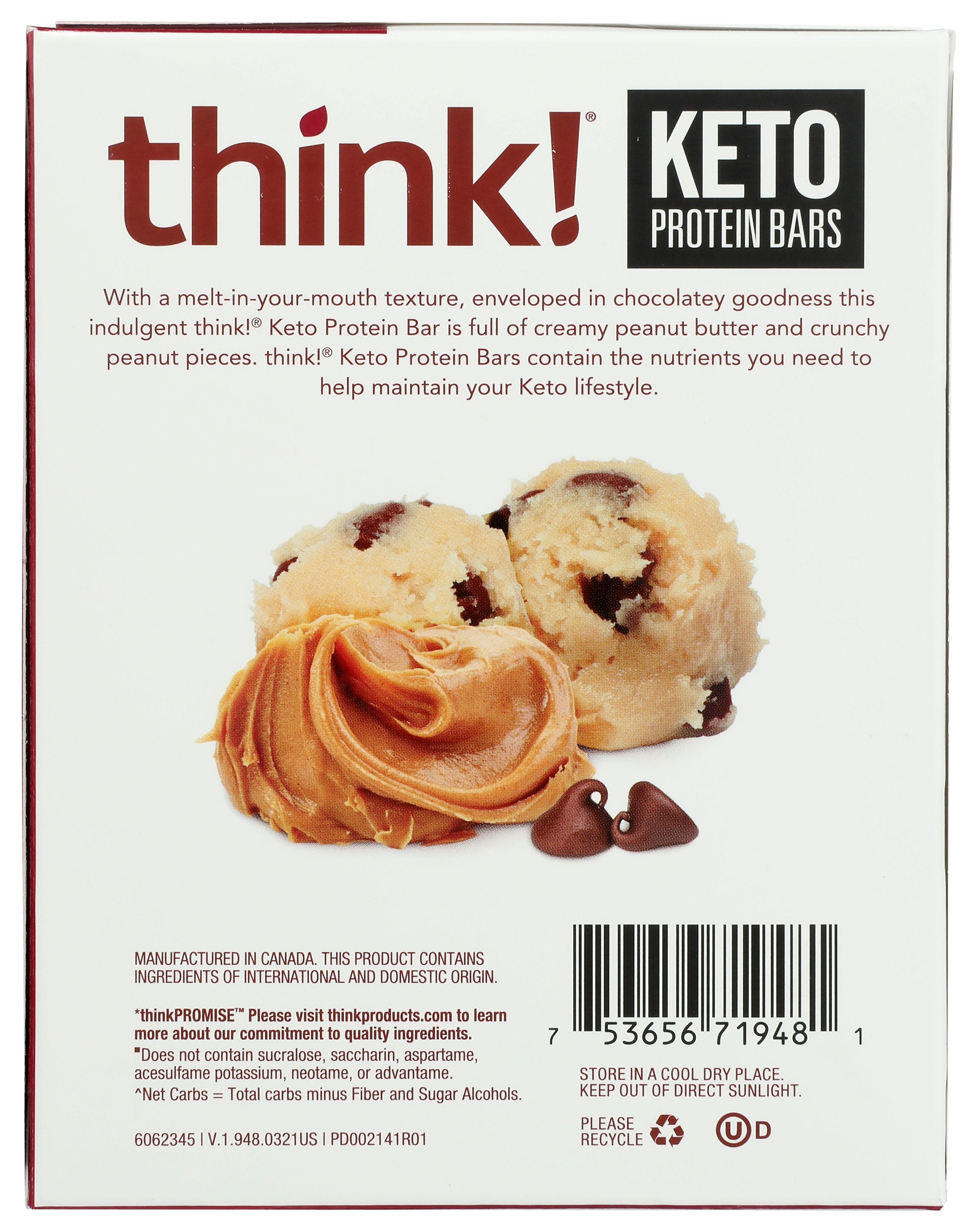 THINK! BAR CHO PNT BTR CKE 5PC - Case of 6