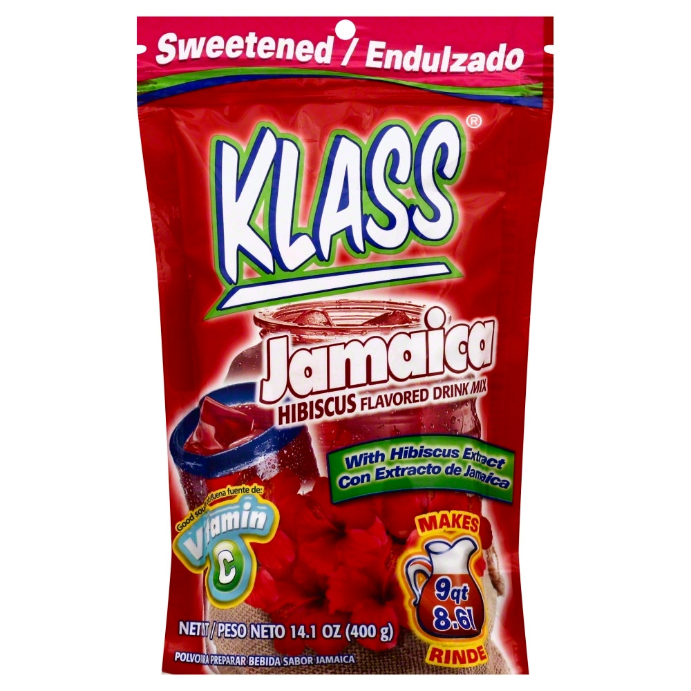 Klass Aguas Frescas Hibiscus Drink Mix 14.1 oz - Case of 6