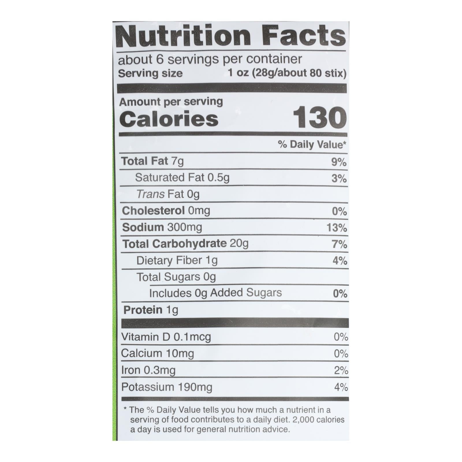 Good Health Sea Salt Veggie Stix - Case Of 10 - 6.25 Oz