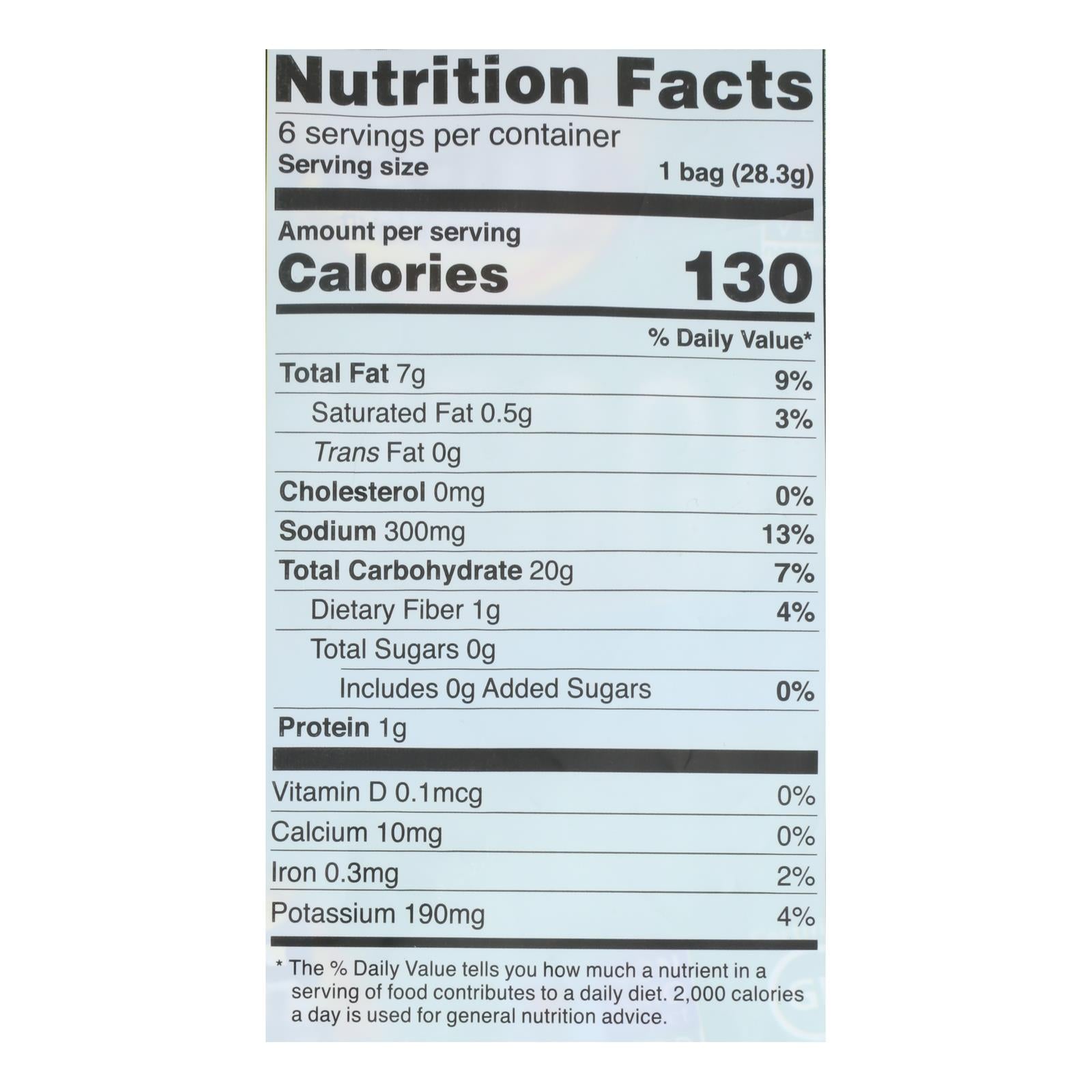 Good Health Veggie Straws - Sea Salt - Case Of 8 - 6/1 Oz.