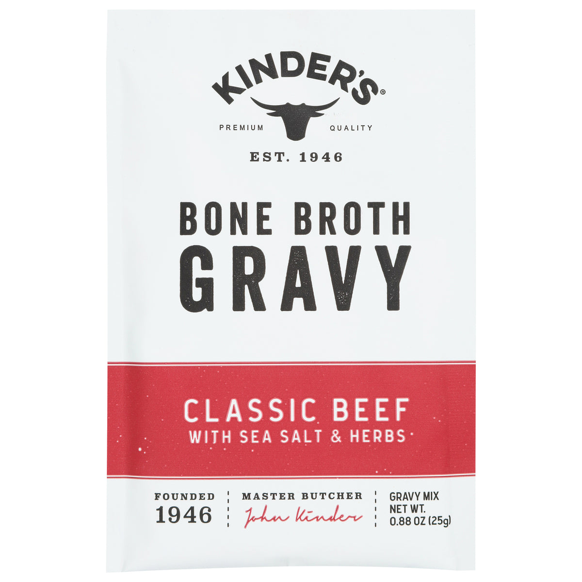 Kinder's - Gravy Mix Beef Bone Broth - CS of 15-.88 OZ