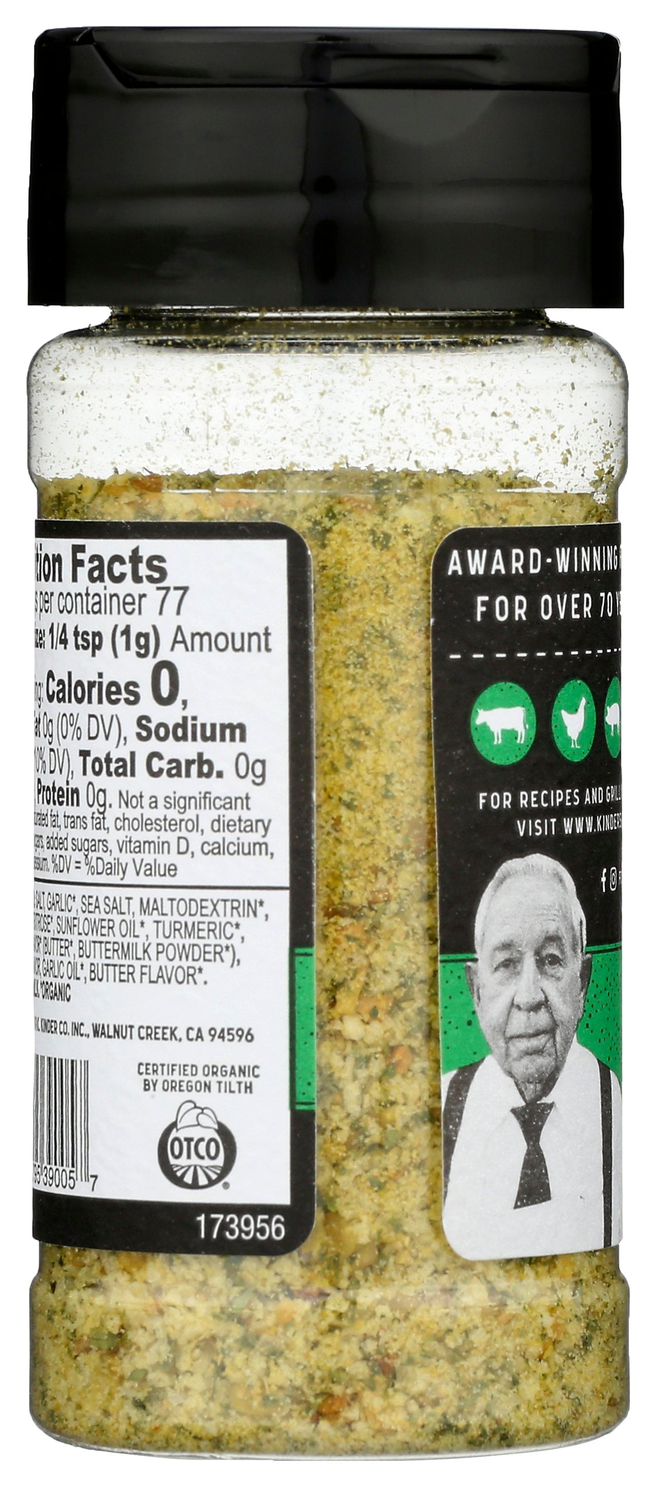 KINDERS SEASONING ORG MASTER SALT - Case of 8