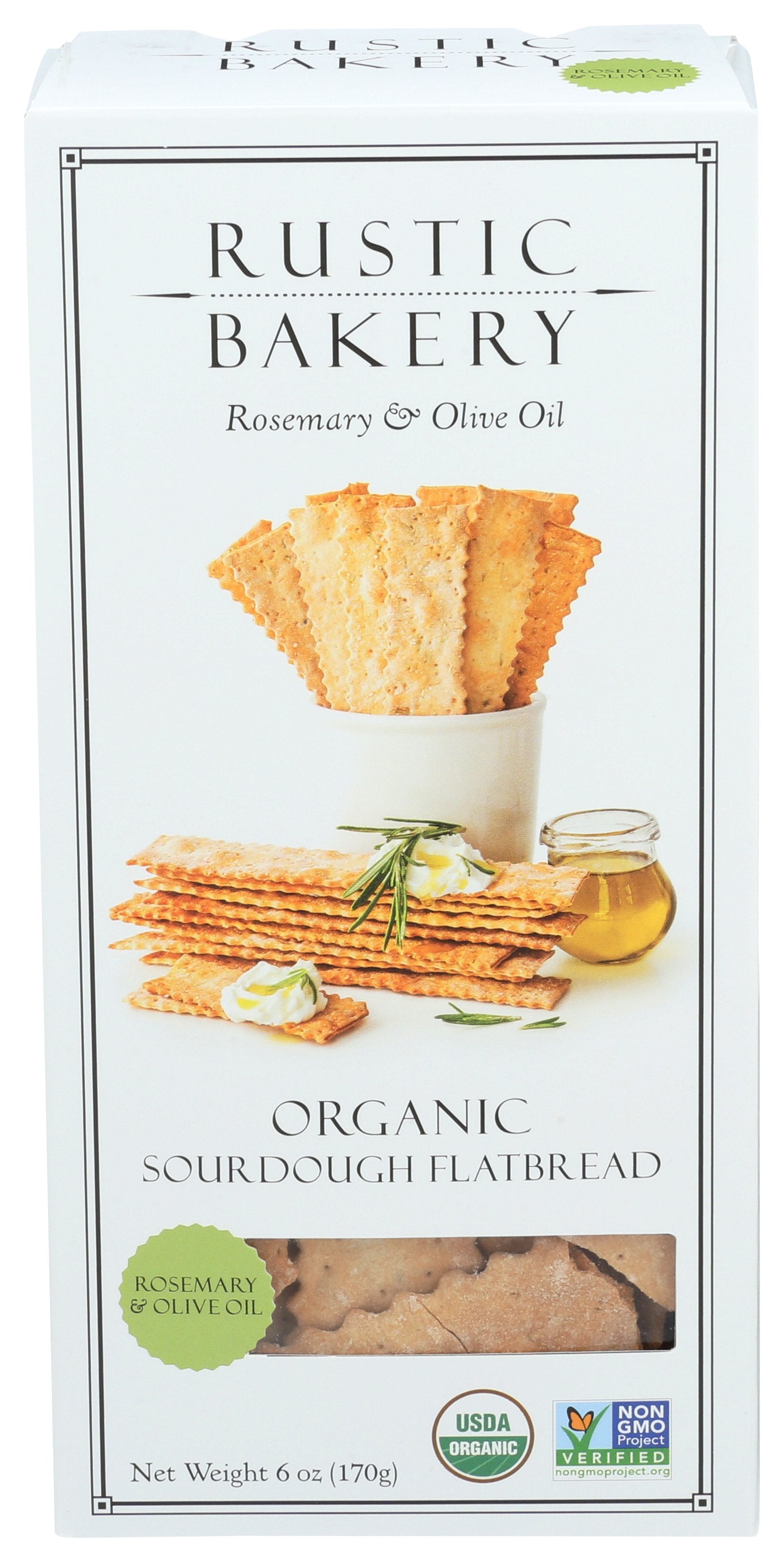 RUSTIC BAKERY FLATBREAD ROSEMRY OLV OIL - Case of 12