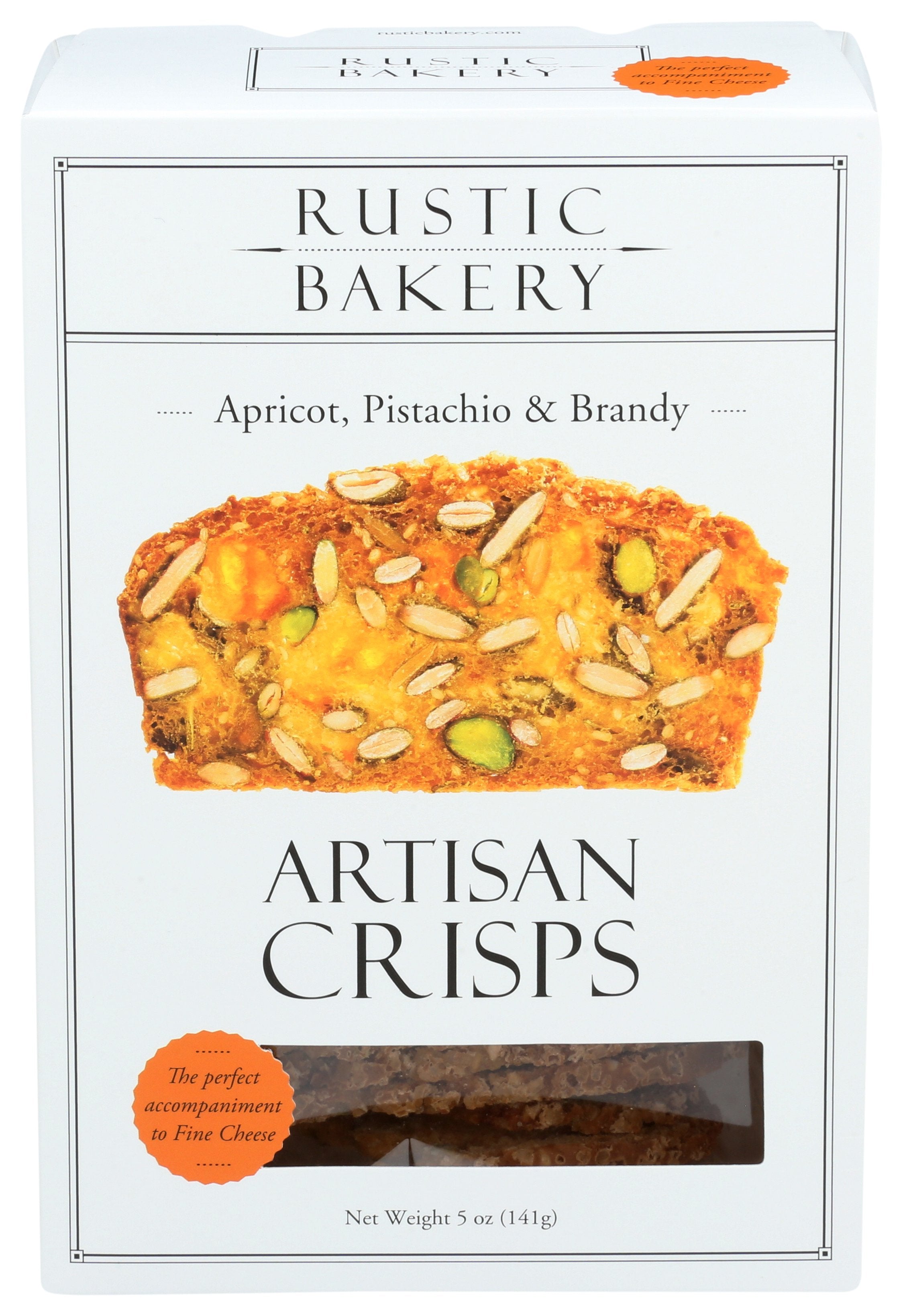 RUSTIC BAKERY CRISPS APRICOT PISTACHIO - Case of 12