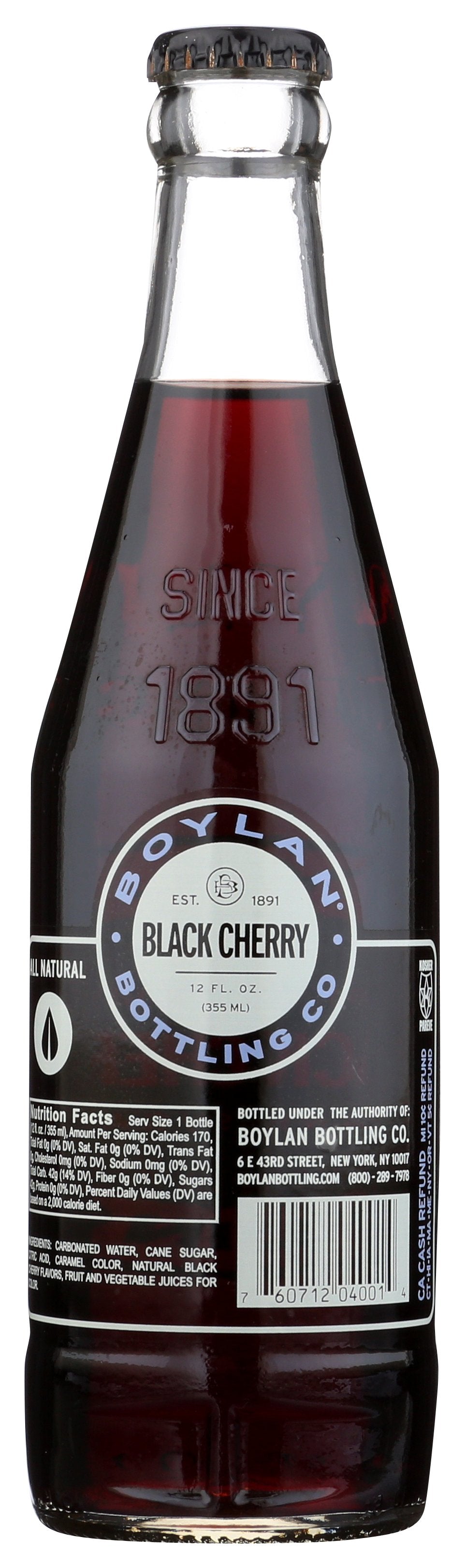 BOYLAN SODA BLACK CHERRY - Case of 12
