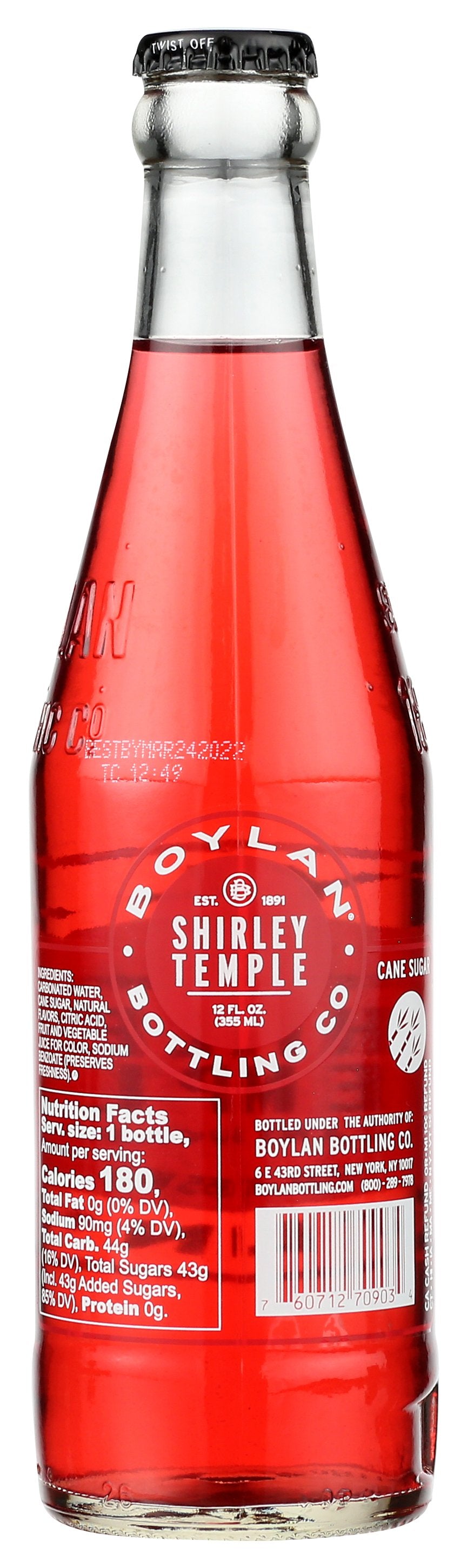 BOYLAN SODA SHIRLEY TEMPLE - Case of 12