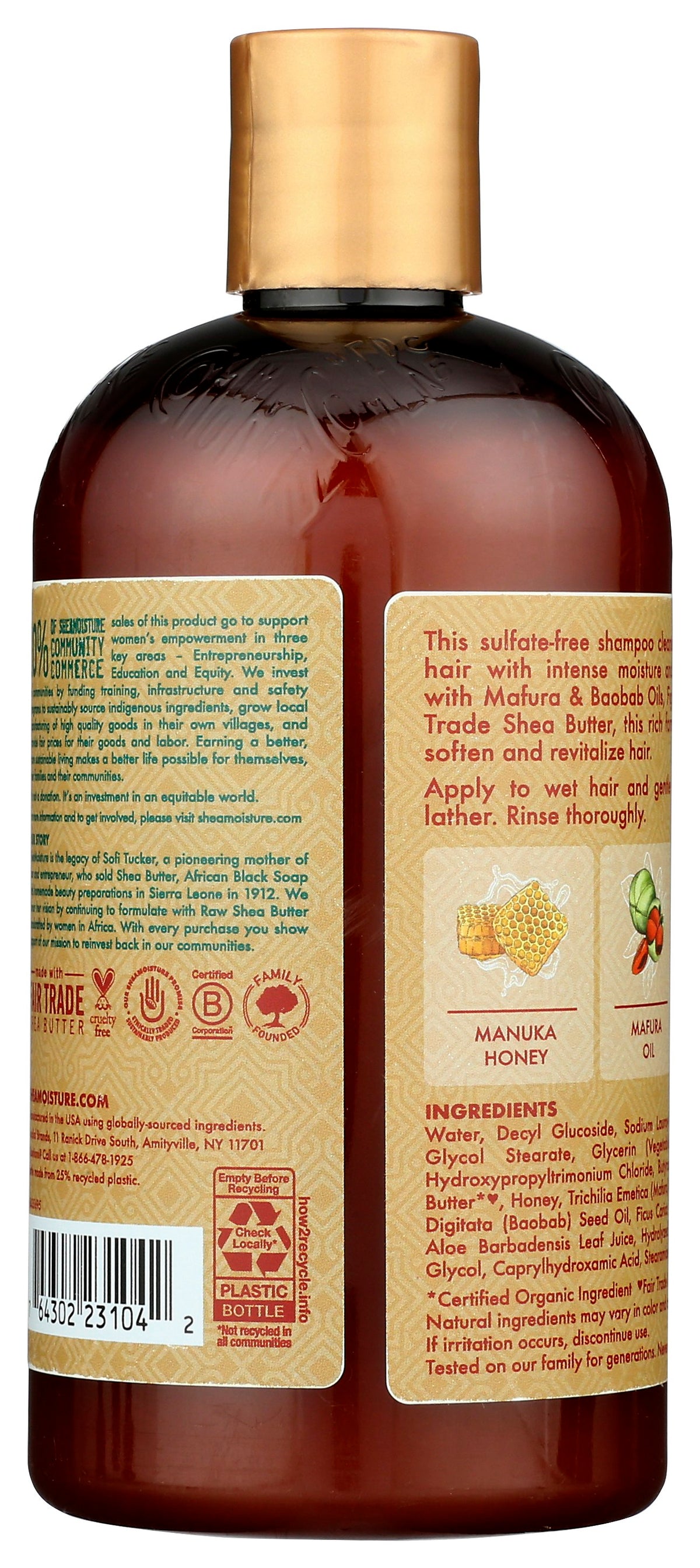 SHEAMOISTURE SHAMPOO INTENSIVE HYDRAT - Case of 4
