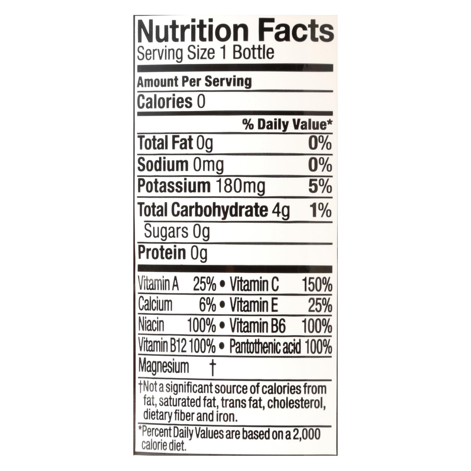 Glaceau Vitamin Water Zero, Rise Orange - Case Of 12 - 20 Fz