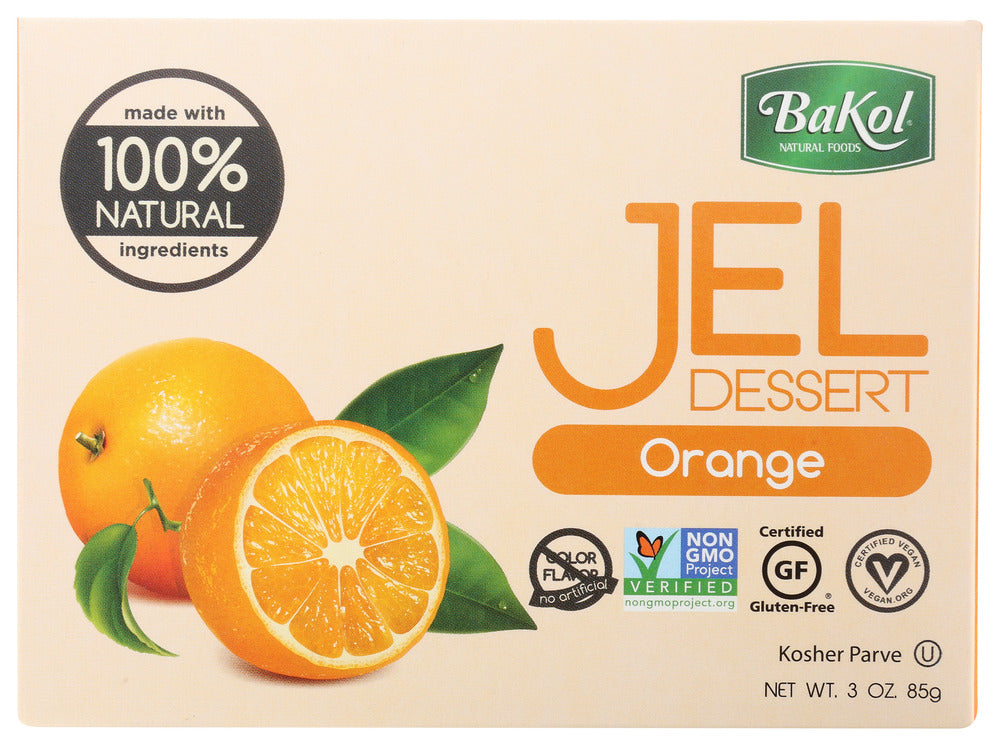 Bakol Jel Dessert Orange - Case of 12 - 3 oz