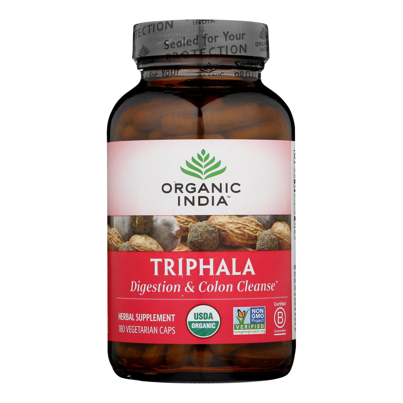 Organic India Triphala, Digestion & Colon Cleanse - 1 Each - 180 Vcap