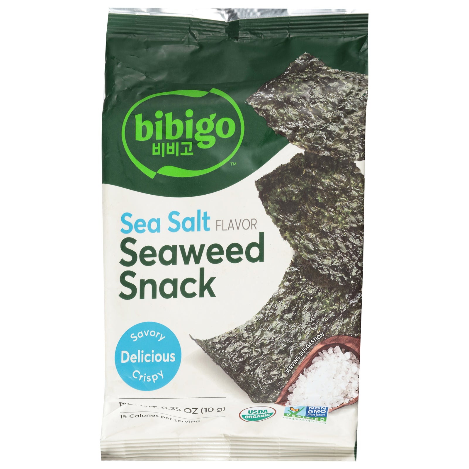 Bibigo - Seaweed Og2 Snack Sea Slt - CS of 12-.35 OZ
