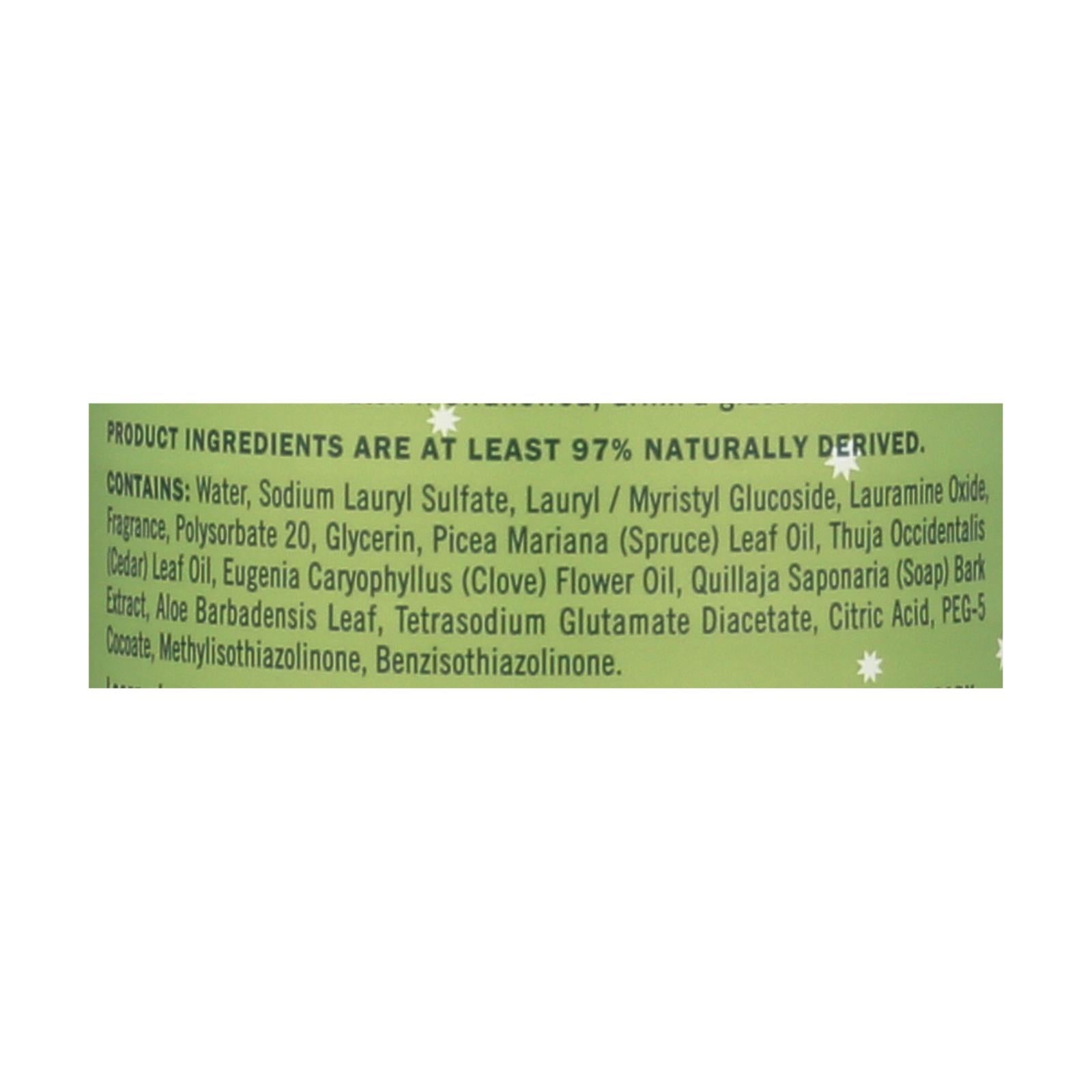 Mrs. Meyer's Clean Day - Liquid Dish Soap - Iowa Pine - Case of 6 - 16 fl oz.