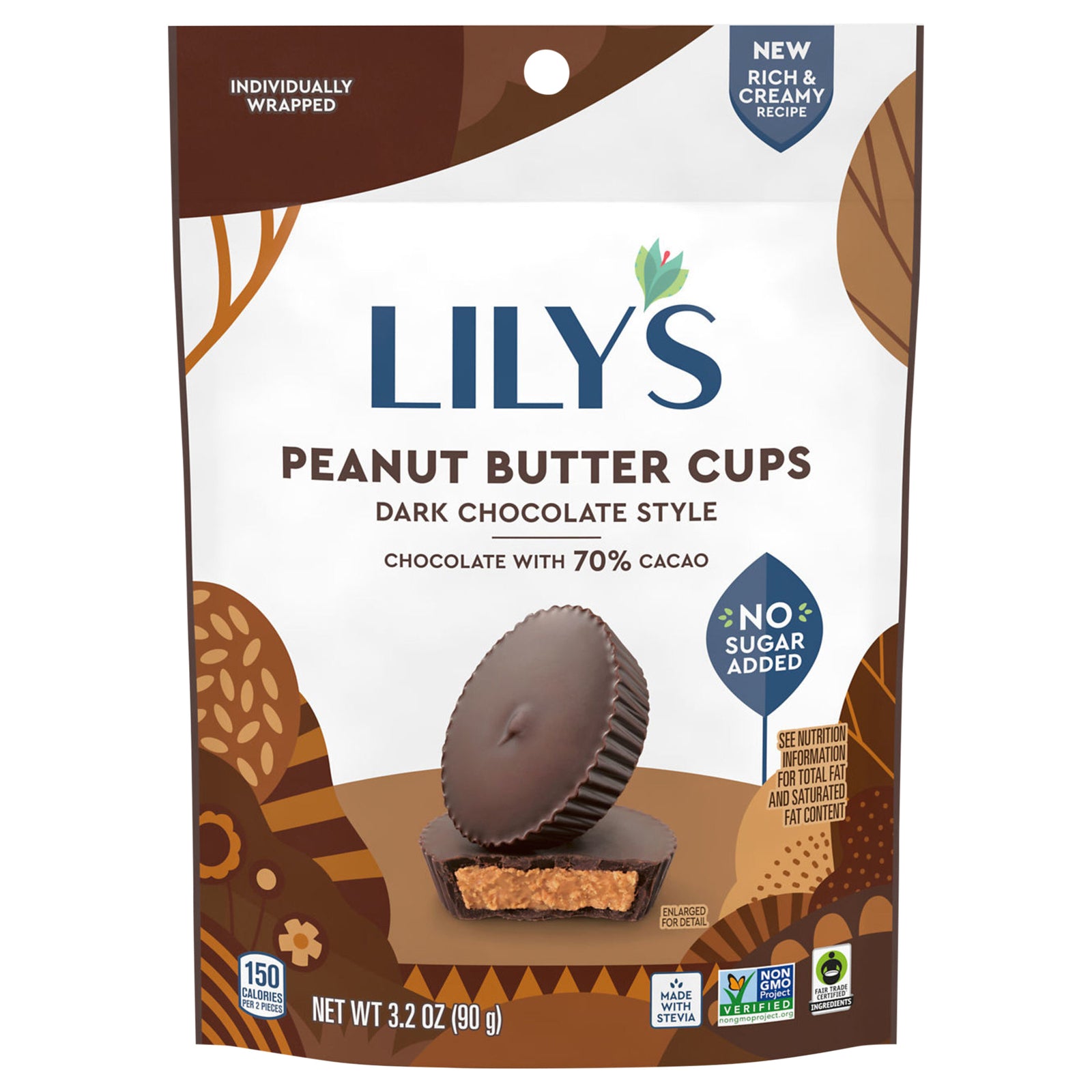 Lilys - Pbtr Cups Dark Chocolate - CS of 12-3.2 OZ