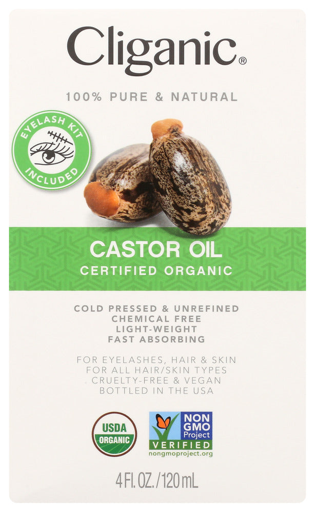Cliganic Castor Oil 4 fl oz - Case of 1