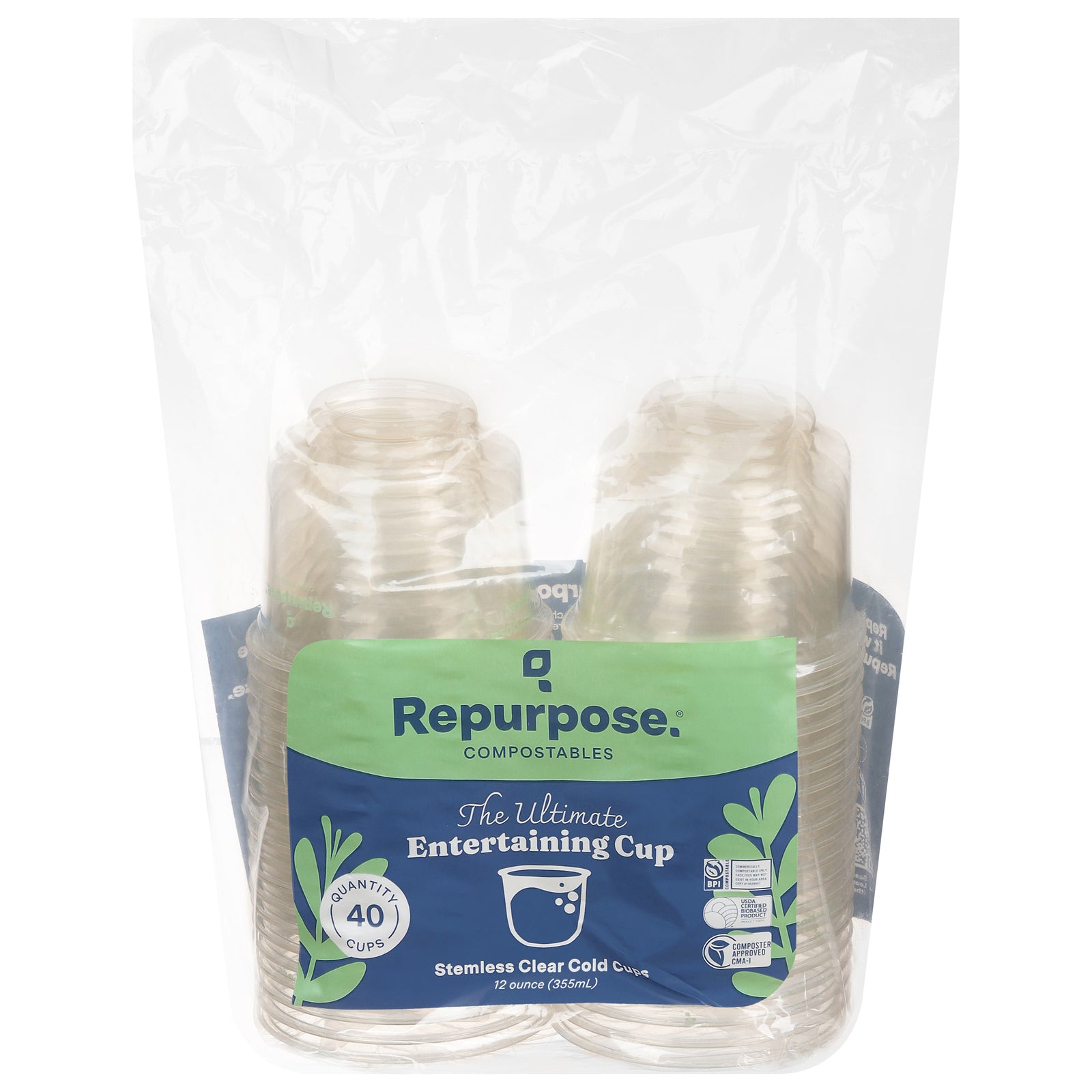 Repurpose - Cup Cold Cmpst 12 Oz - CS of 6-40 CT