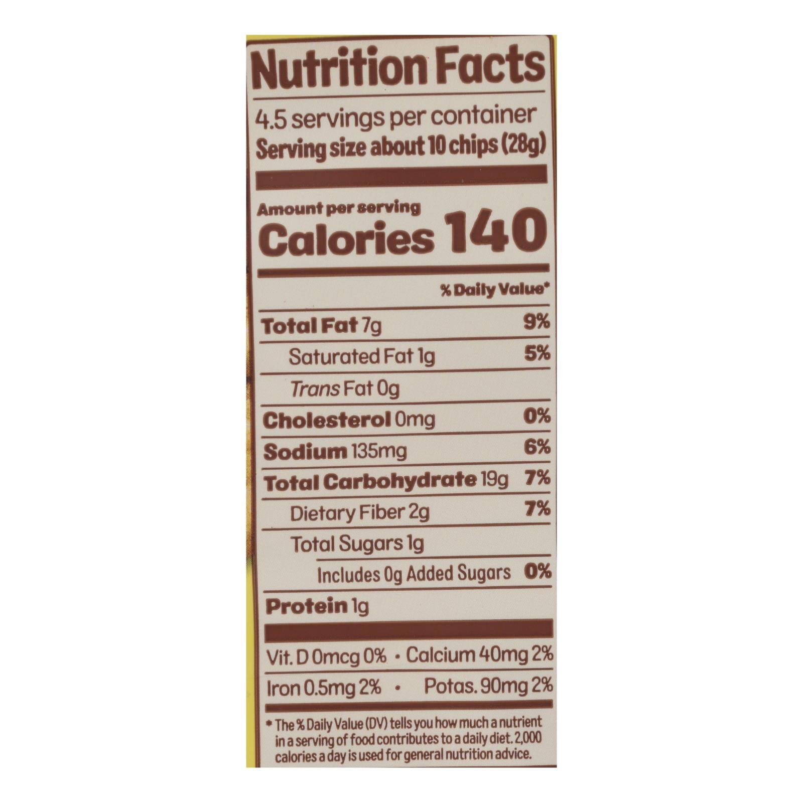 From The Ground Up - Tort Chips Clflwr Sea Salt - Case Of 12 - 4.5 Oz