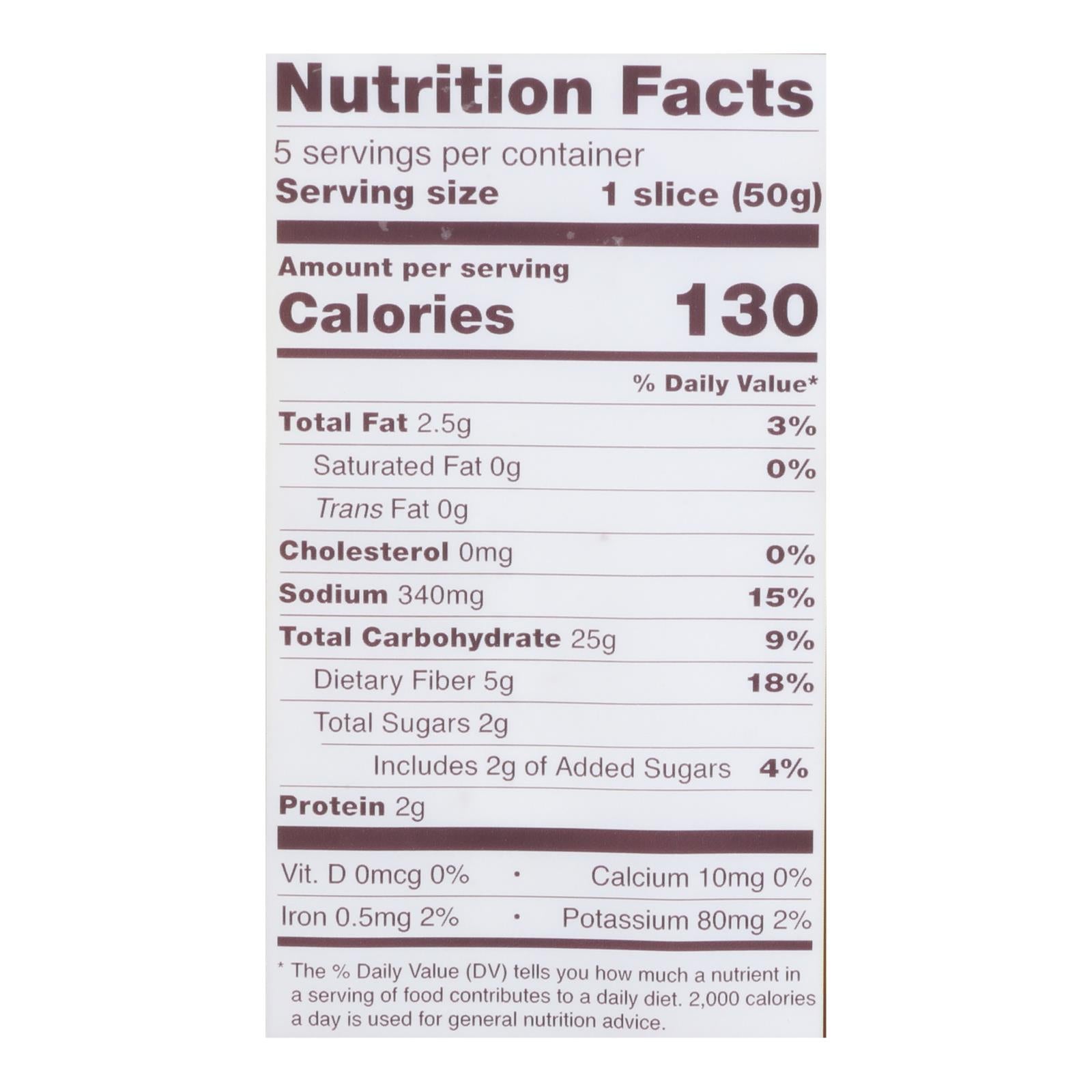 Schar - Bread Deli Style Seeded - Case of 5 - 8.8 OZ