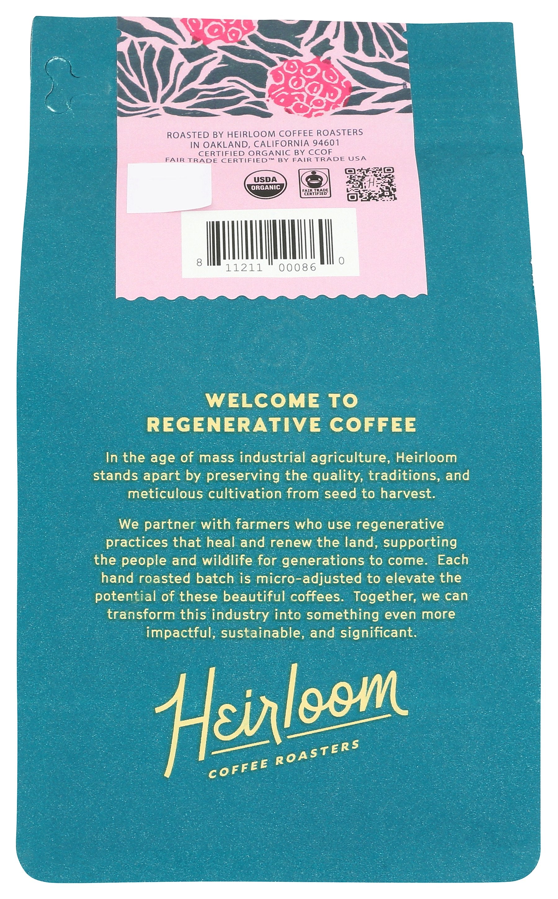 HEIRLOOM COFFEE BEDROCK BLEND - Case of 6