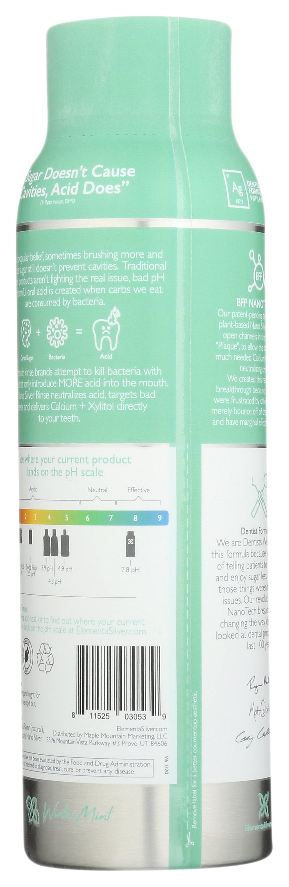 ELEMENTA SILVER MOUTH RINSE WINTERMINT