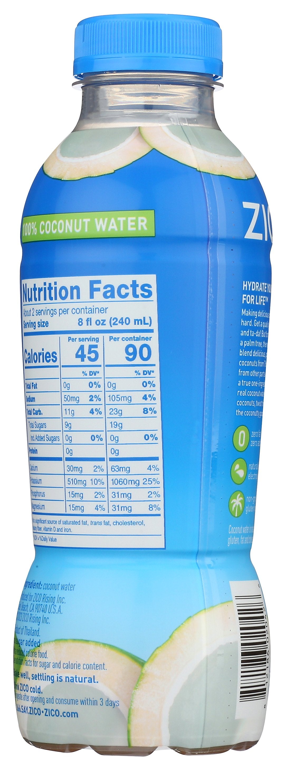 ZICO WATER COCONUT NTRL - Case of 12