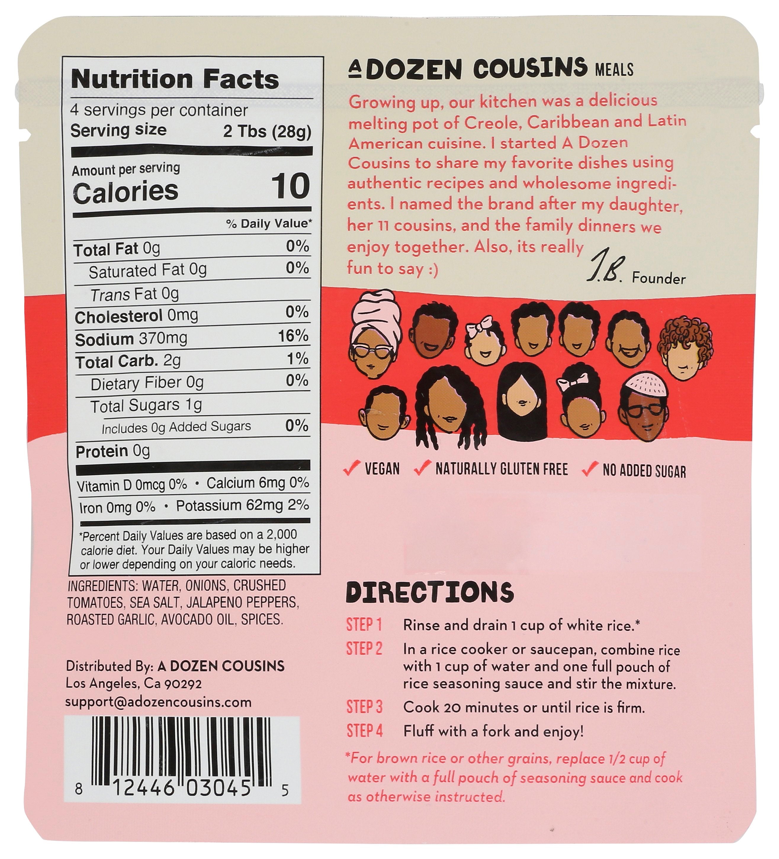 A DOZEN COUSINS RICE MEXICAN RED SAUCE - Case of 10