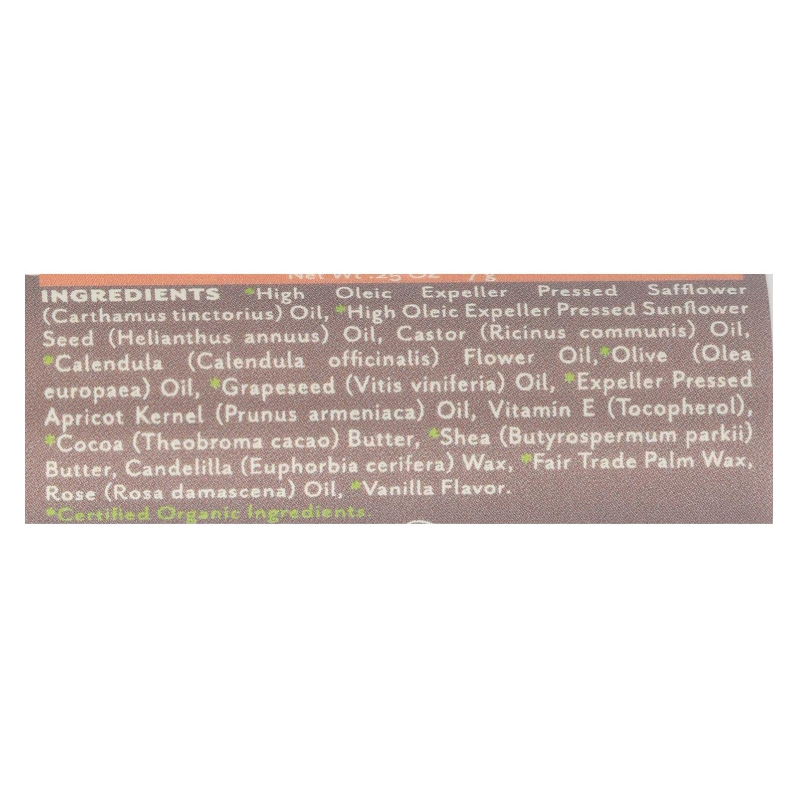 Soothing Touch Vanilla Rose Lip Balm Moisturizes And - Case Of 12 - .25 Oz