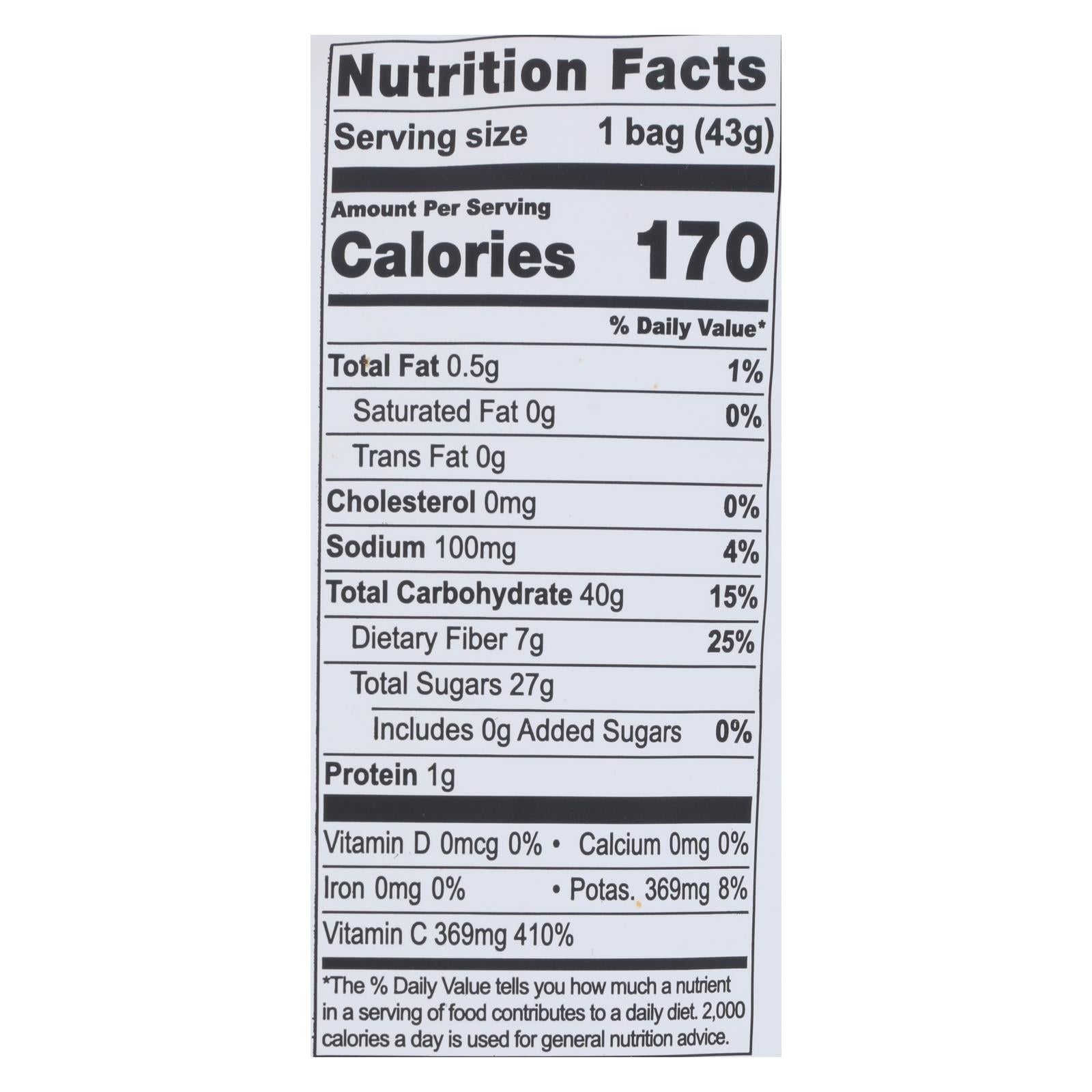 Natierra Fruit - Organic - Freeze Dried - Apples - 1.5 Oz - Case Of 12