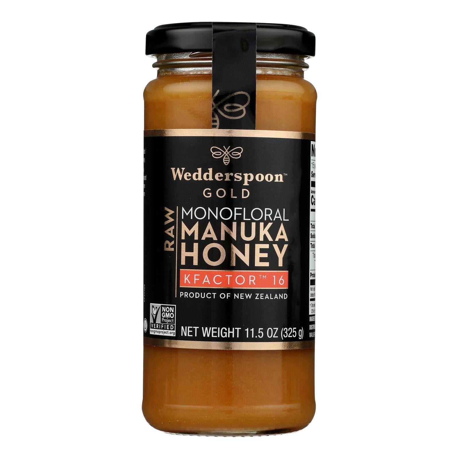 Wedderspoon Manuka Honey, Kfactor 16, - Case Of 6 - 11.5 Oz