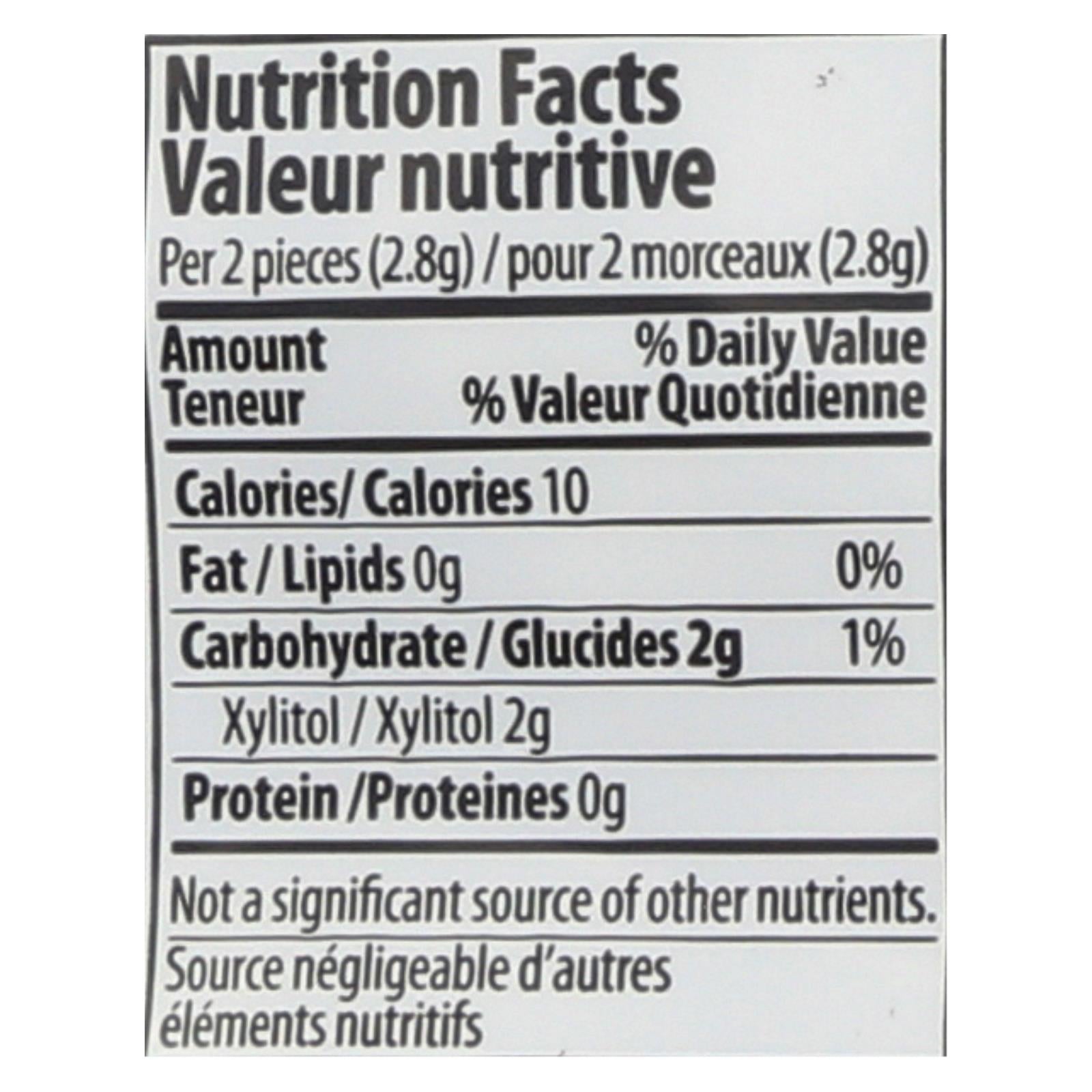 Pur Wintergreen Gum - Case Of 12 - 2.72 Oz