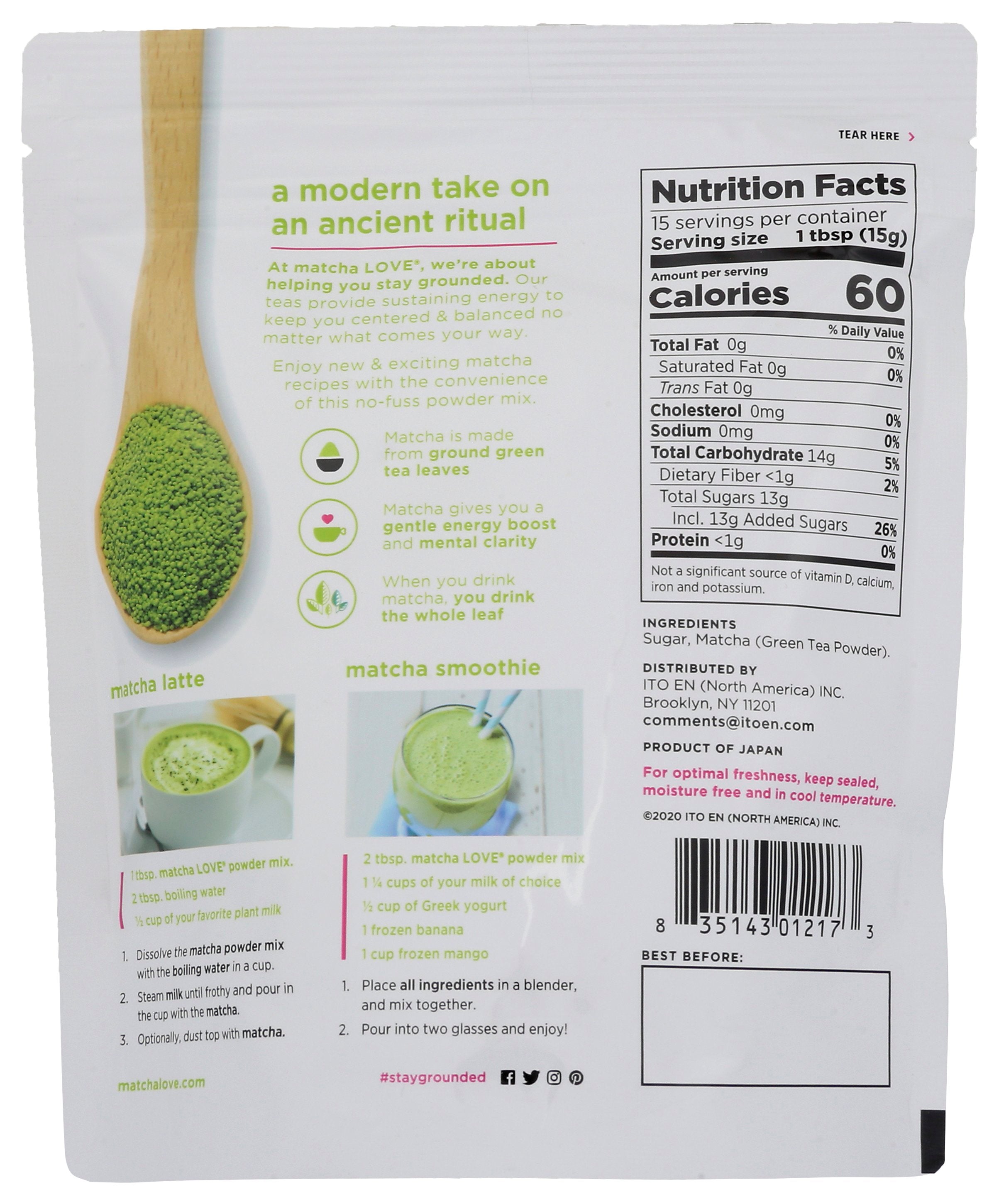 MATCHA MIX TEA GRN MTCHA SWEETND - Case of 6