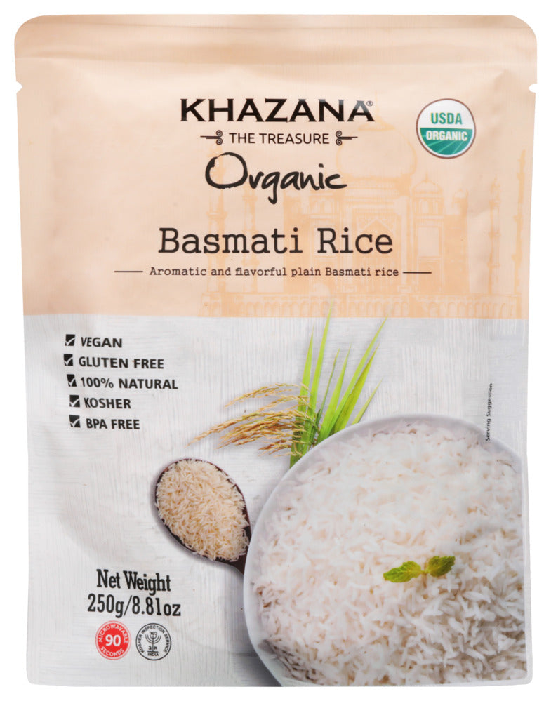 Khazana Rice Basmati RTE - Count of 6 - 8.81oz
