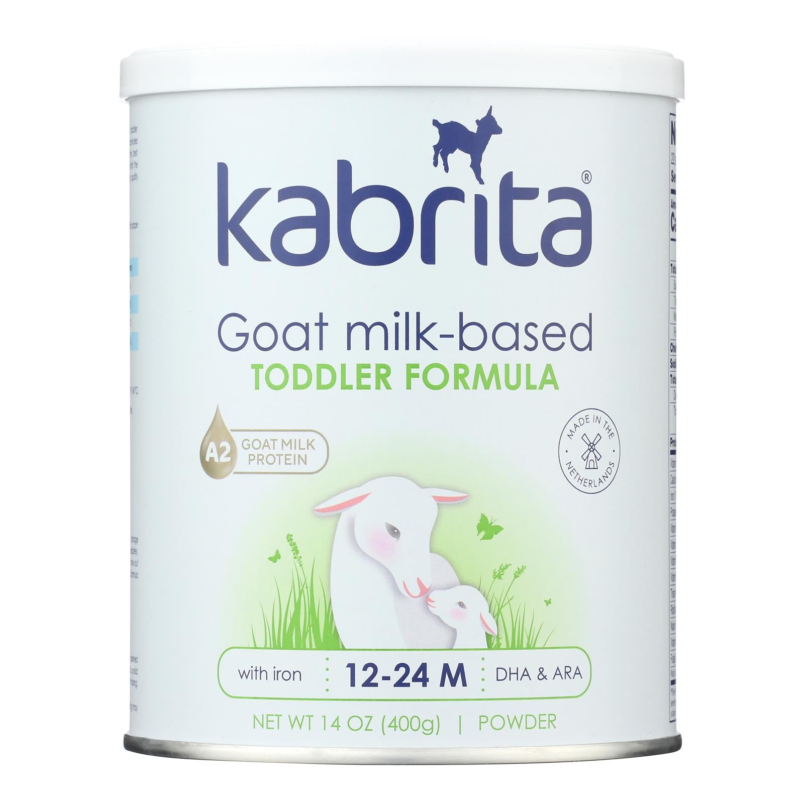 Kabrita Toddler Formula - Goat Milk - Powder - 14 Oz - Case Of 12