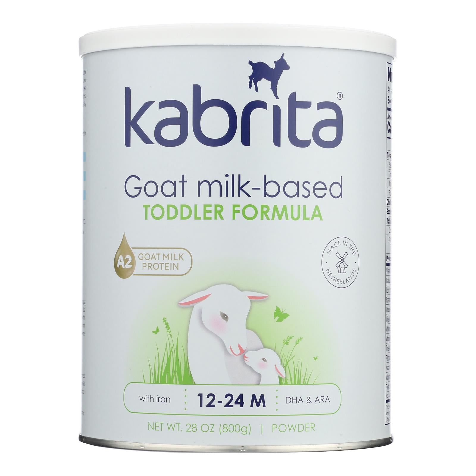 Kabrita Goat Milk Toddler Formula - 12-24 Months - Case Of 6 - 28 Oz