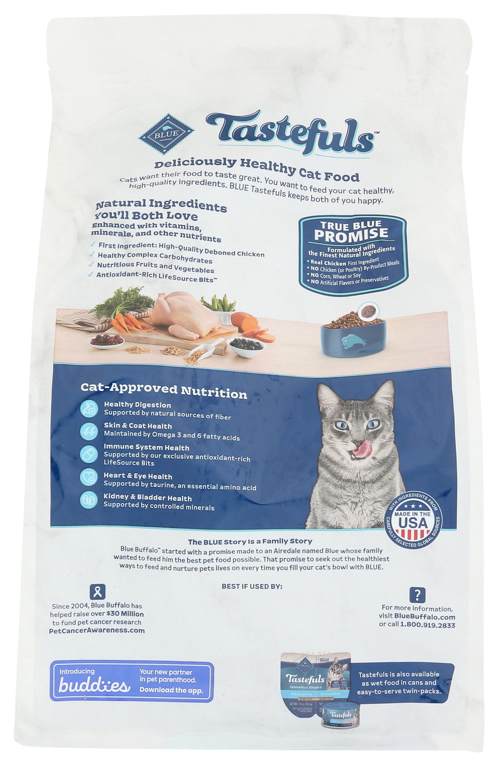 BLUE BUFFALO CAT FOOD INDOOR FORMULA - Case of 5