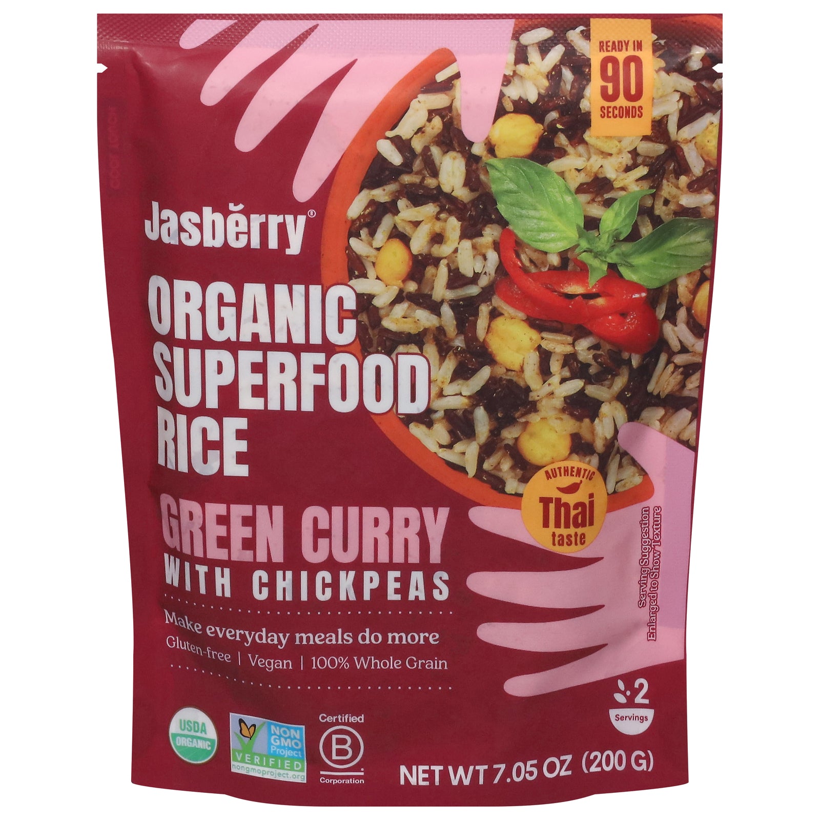 Jasberry - Sprfd Rice Og2 Grn Curry - CS of 6-7.05 OZ