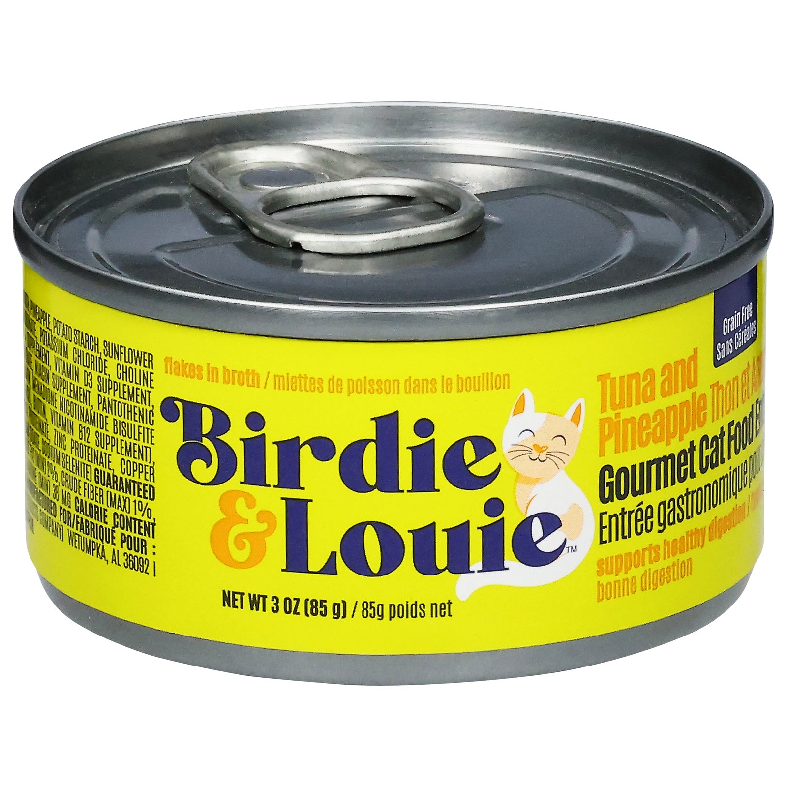 Birdie & Louie - Cat Food Tuna Pineapple - CS of 12-3 OZ