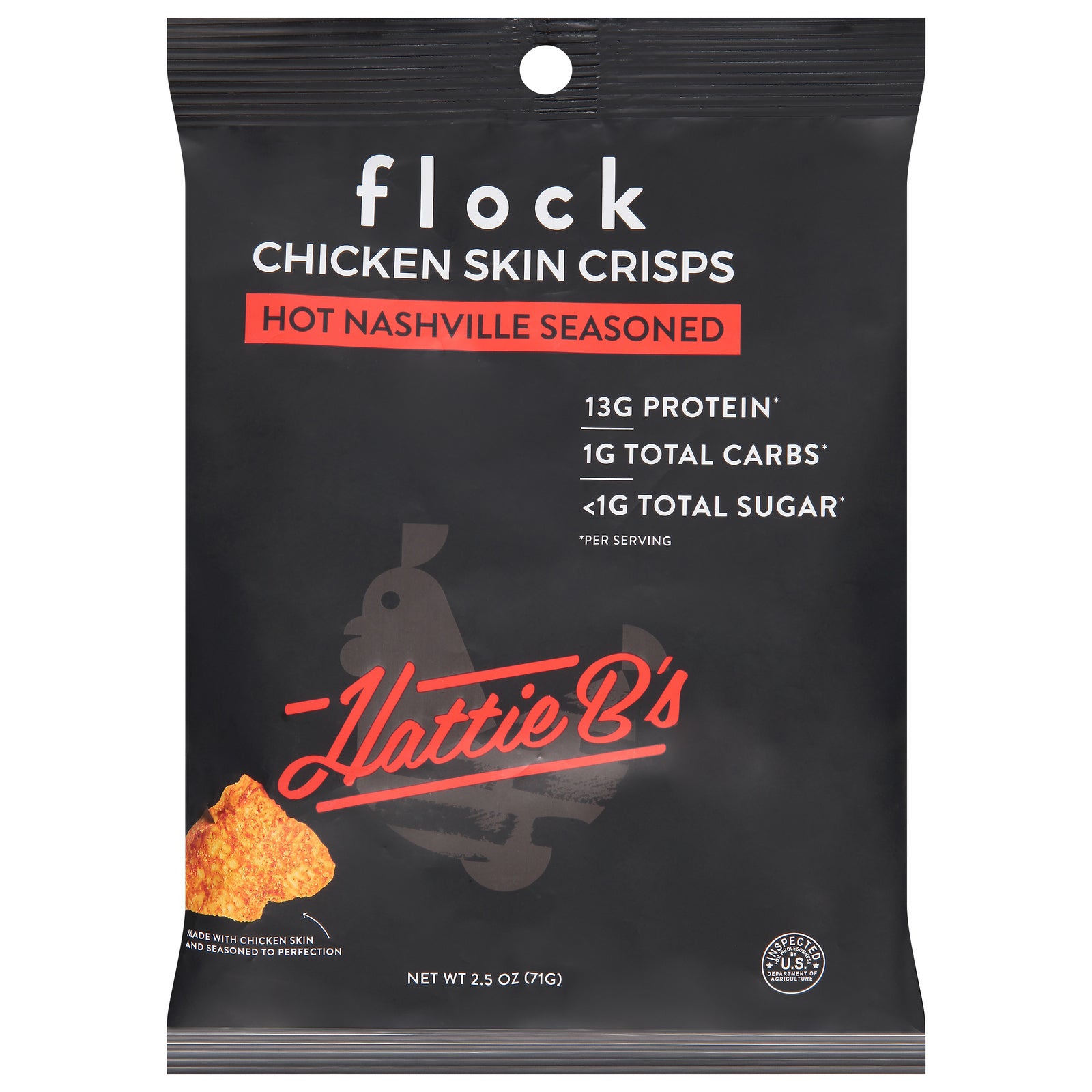 Flock - Crisp Chkn Skin Hattie Bs - CS of 8-2.5 OZ
