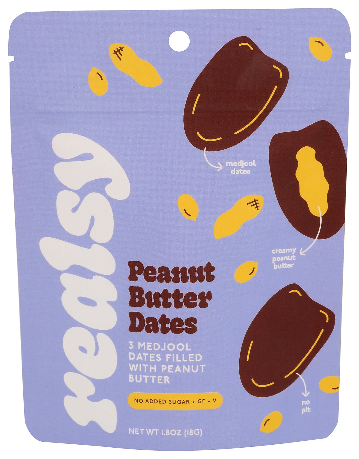 REALSY DATES PEANUT BUTTER FILL - Case of 10