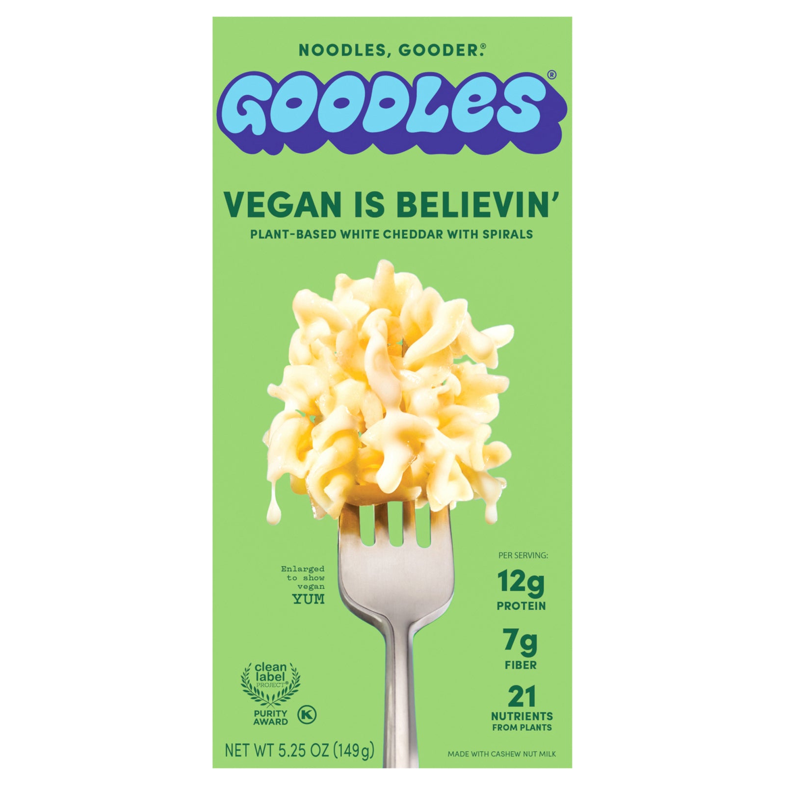 Goodles - Mac&chs Vegan Is Believin - CS of 12-5.25 OZ
