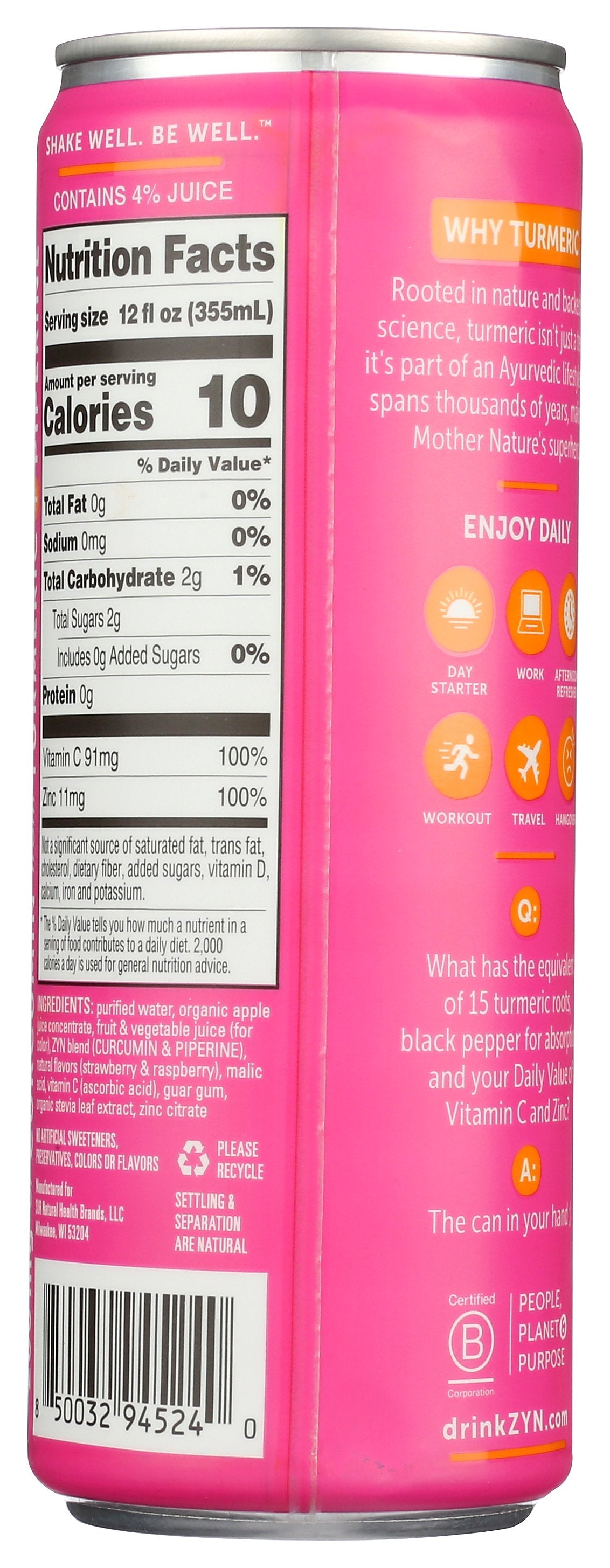 ZYN WATER FUNCT MIXED BERRY - Case of 6