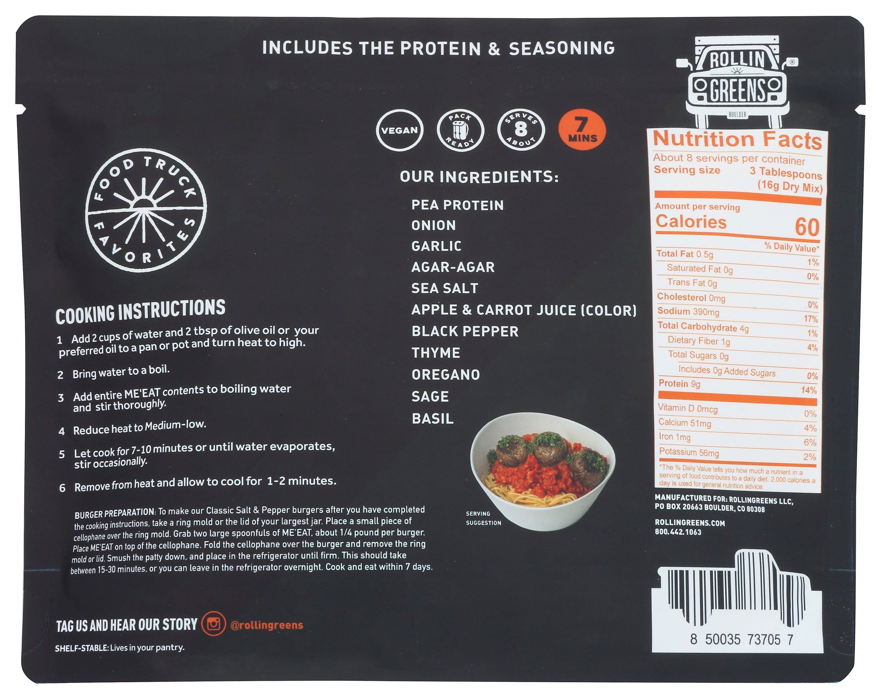 ROLLINGREENS MEEAT PB CLSC SLT PEPPER - Case of 12