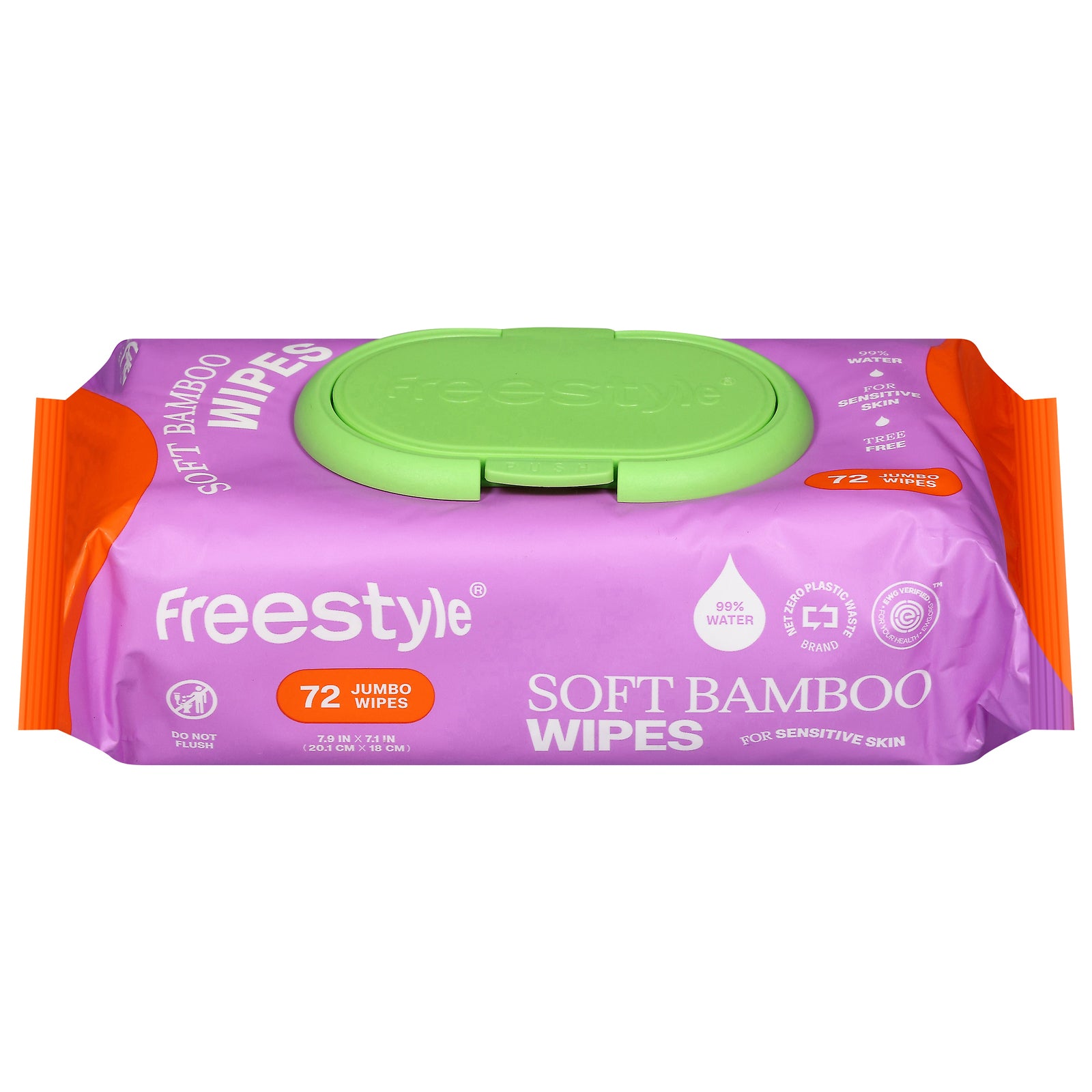 Freestyle - Wipes Soft Bamboo - CS of 12-72 CT