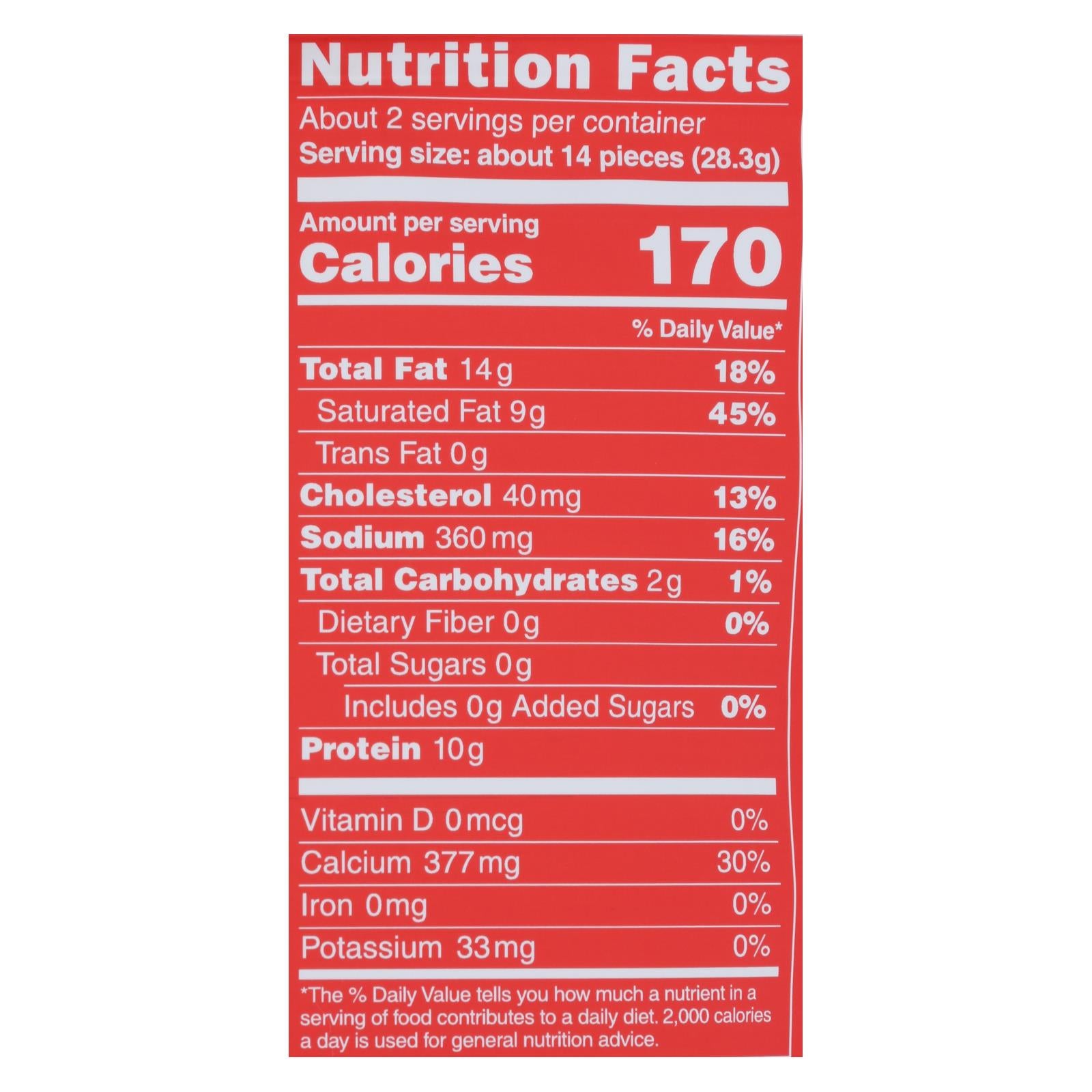 Moon Cheese's Pepper Jack Dehydrated Cheese Snack - Case of 12 - 2 OZ