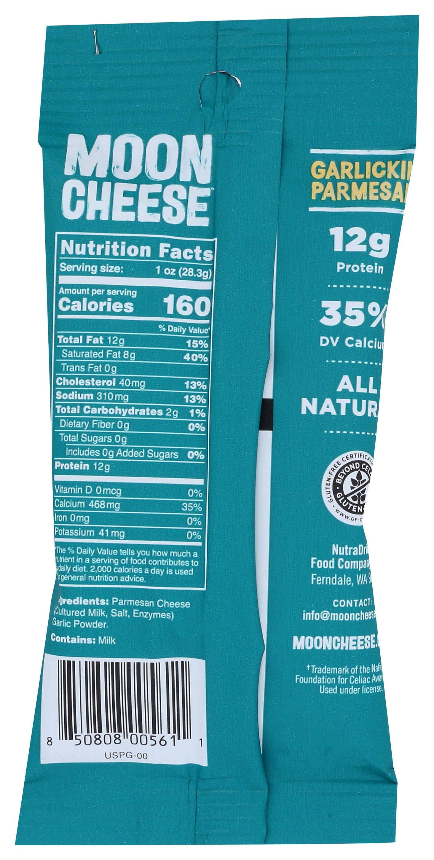 MOON CHEESE CHEESE SNACK GRLC PARM - Case of 12