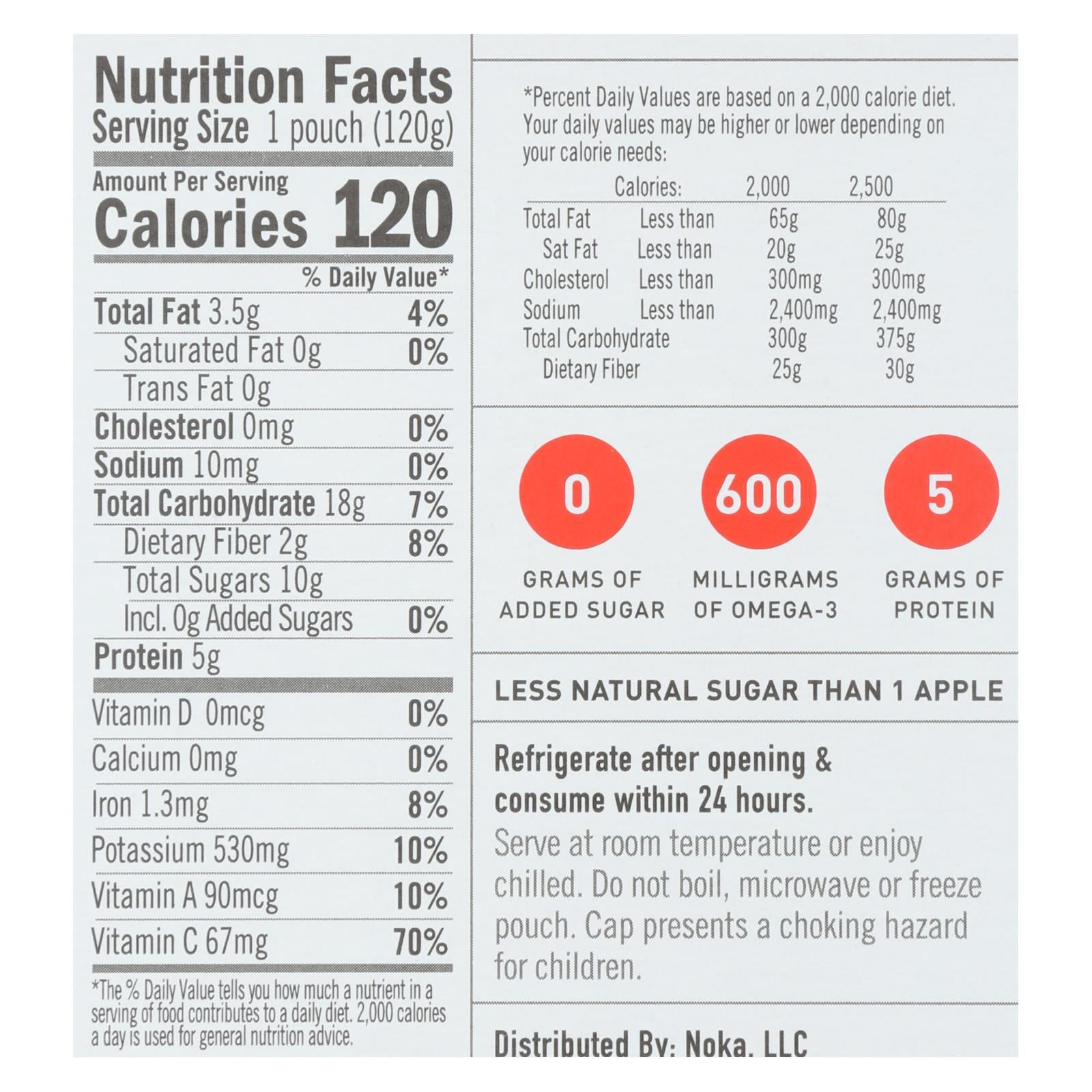 Noka Superfood Mango Coconut Blend - Case Of 6 - 4.22 Oz